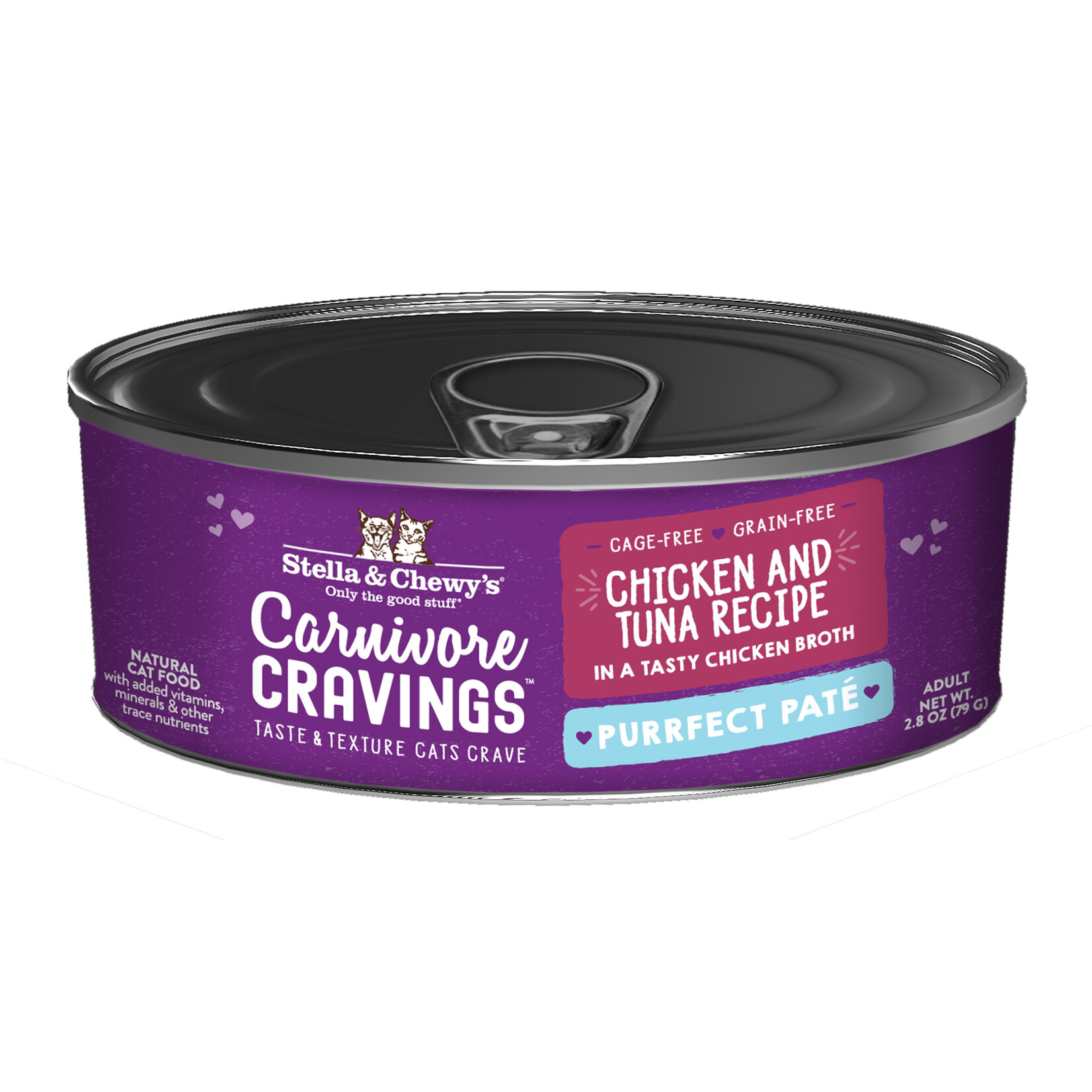 STELLA & CHEWY'S CAT CRAVINGS CHICKEN TUNA PATE CAN 2.8OZ