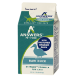 ANSWERS PET FOOD CAT DETAILED DUCK FROZEN 1LB