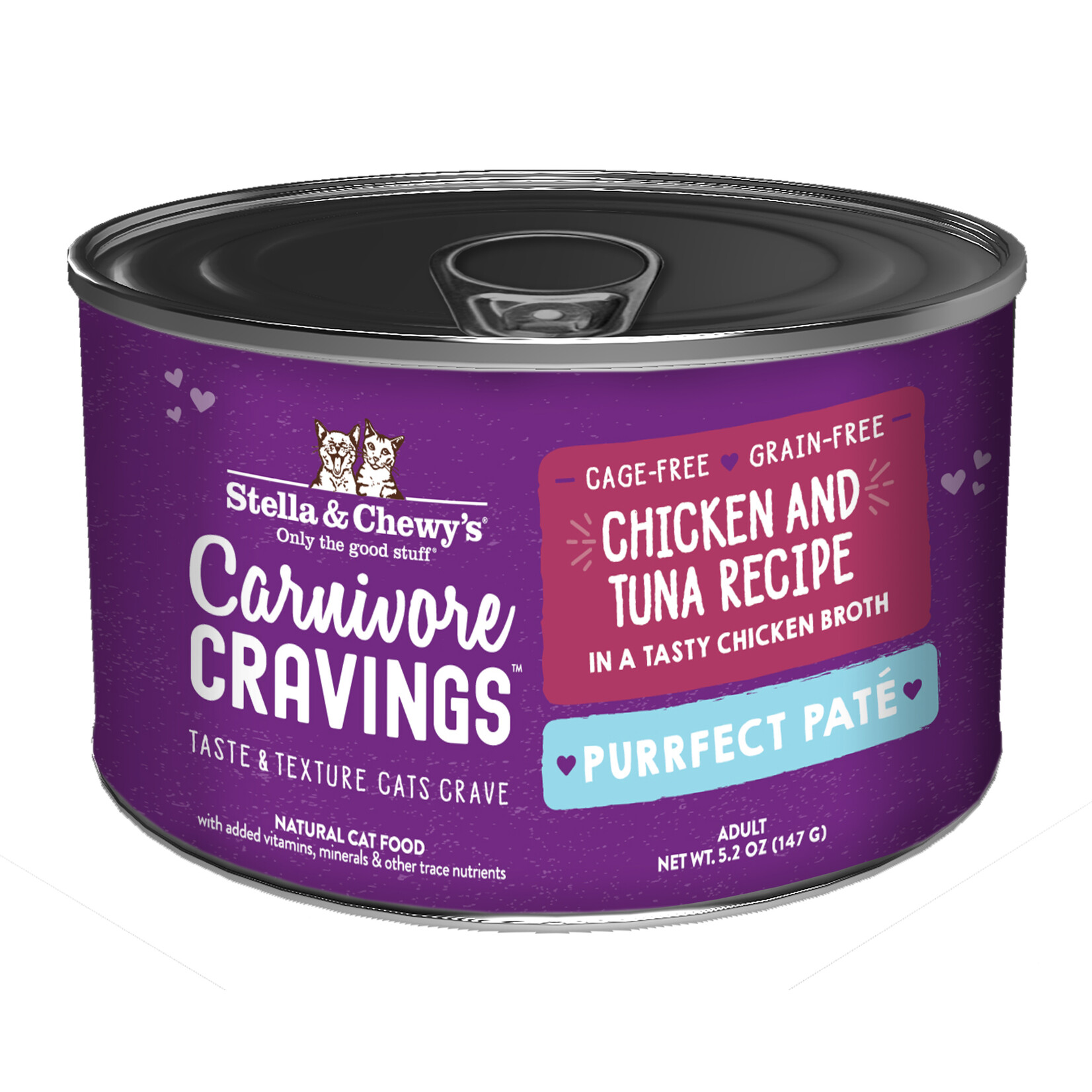 STELLA & CHEWY'S CAT CRAVINGS CHICKEN TUNA PATE CAN 5.2OZ