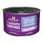 STELLA & CHEWY'S CAT CRAVINGS CHICKEN TURKEY SHREDS CAN 5.2OZ