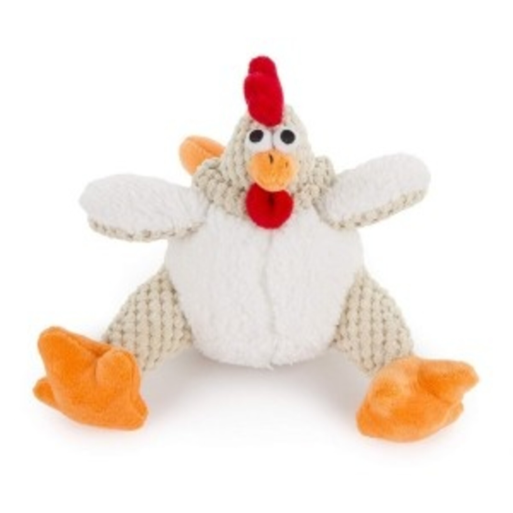 GODOG FAT ROOSTER CHEW QUARD SQUEAKY DOG TOY LARGE