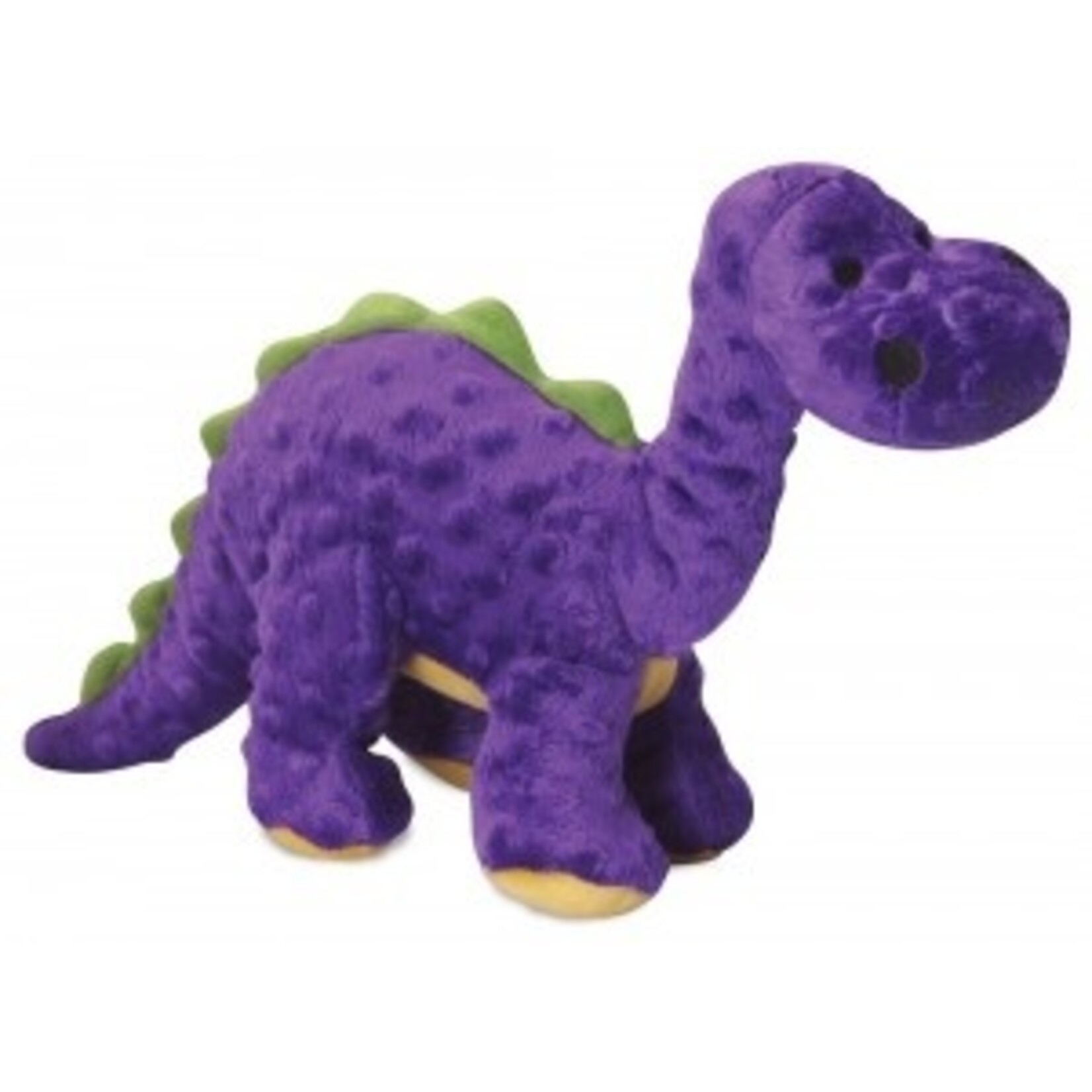 GODOG DINOS CHEW GUARD LARGE PURPLE PLUSH DOG TOY
