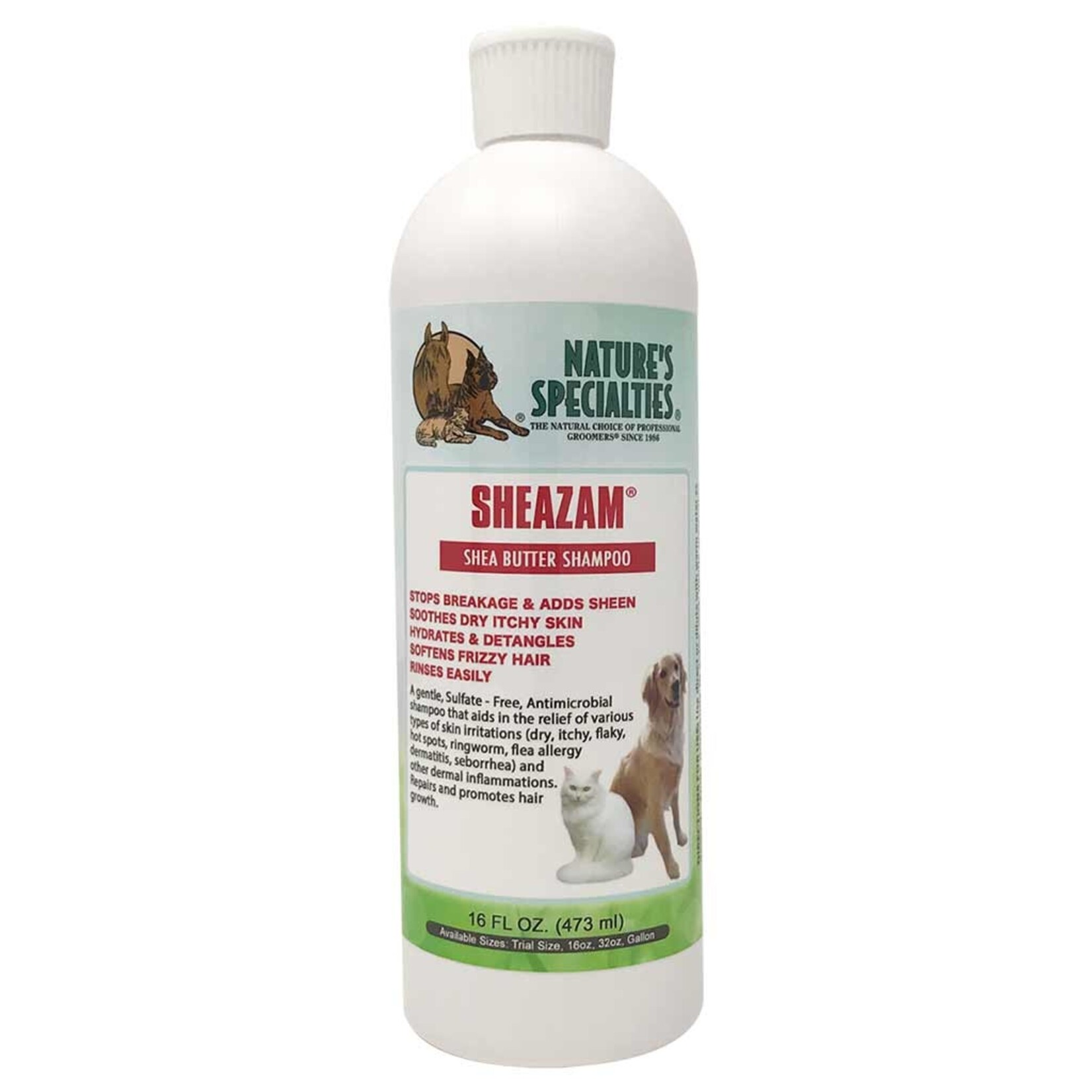 NATURE'S SPECIALTIES SHEAZAM SHEA BUTTER SHAMPOO 16OZ
