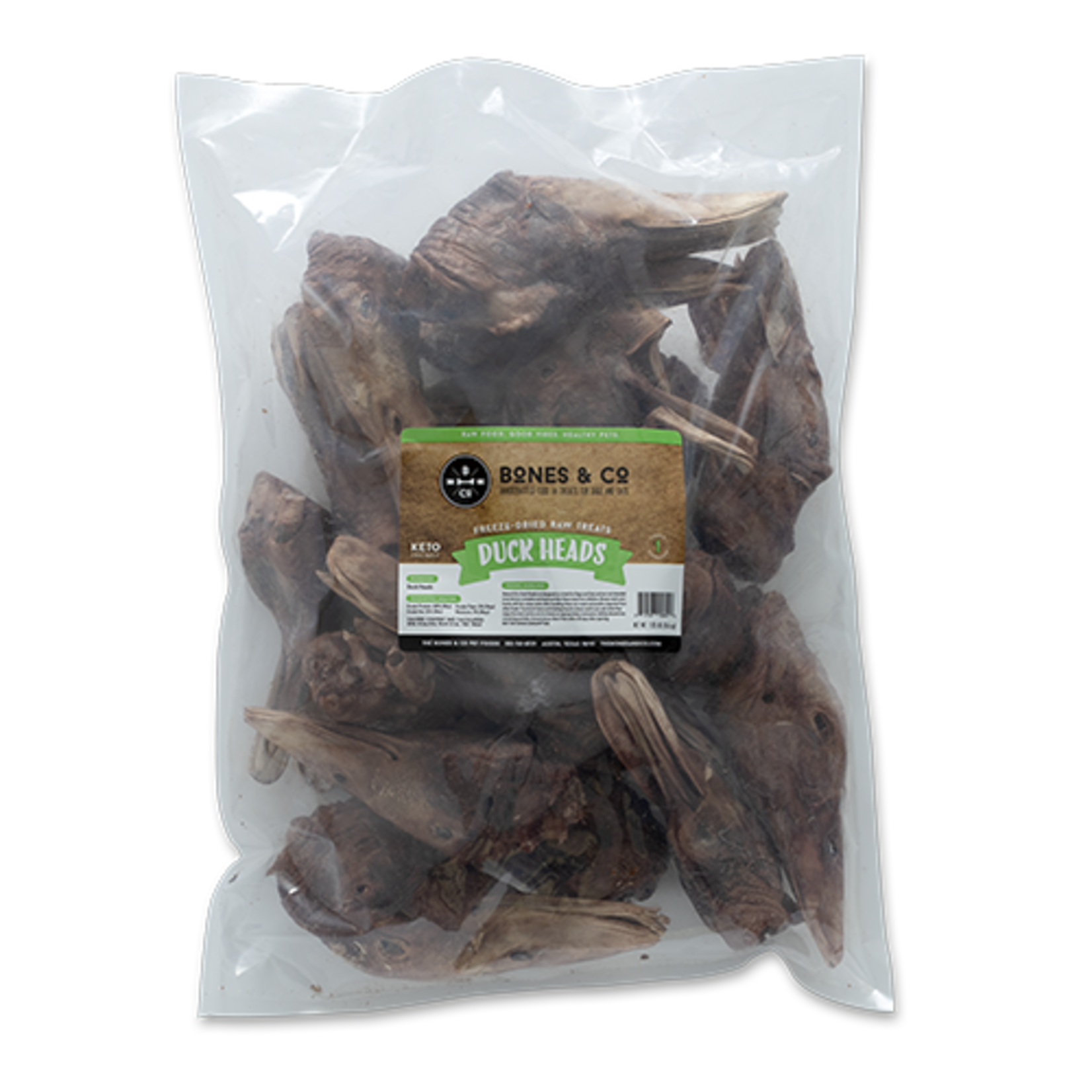 BONES & CO. DOG DUCK HEADS FD TREAT