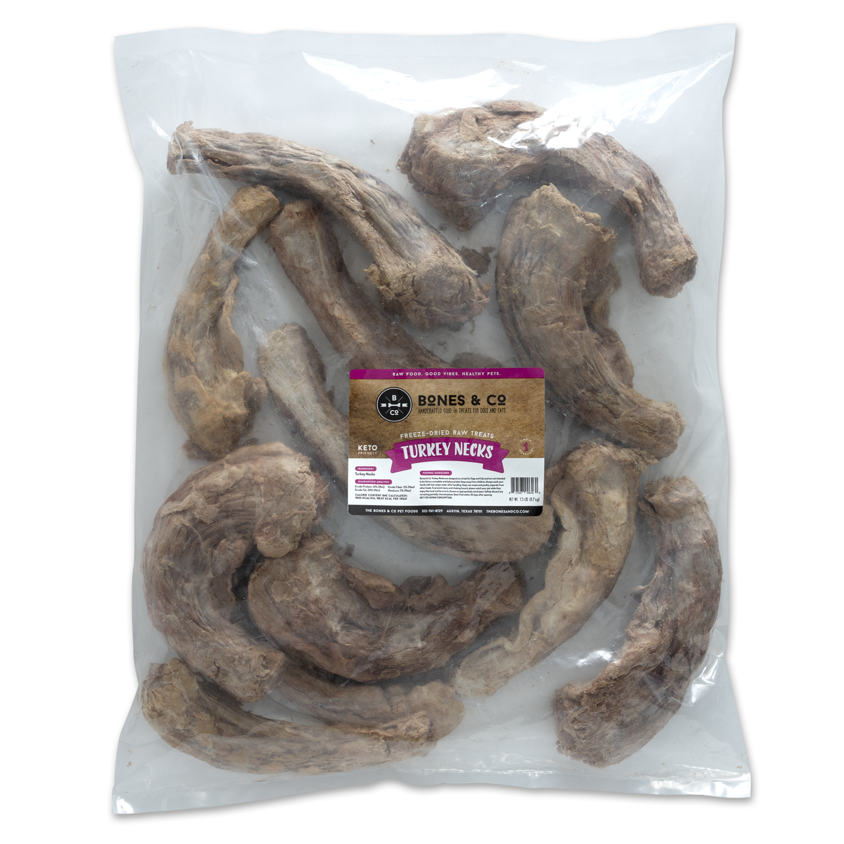 BONES & CO. DOG TURKEY NECKS FD TREAT