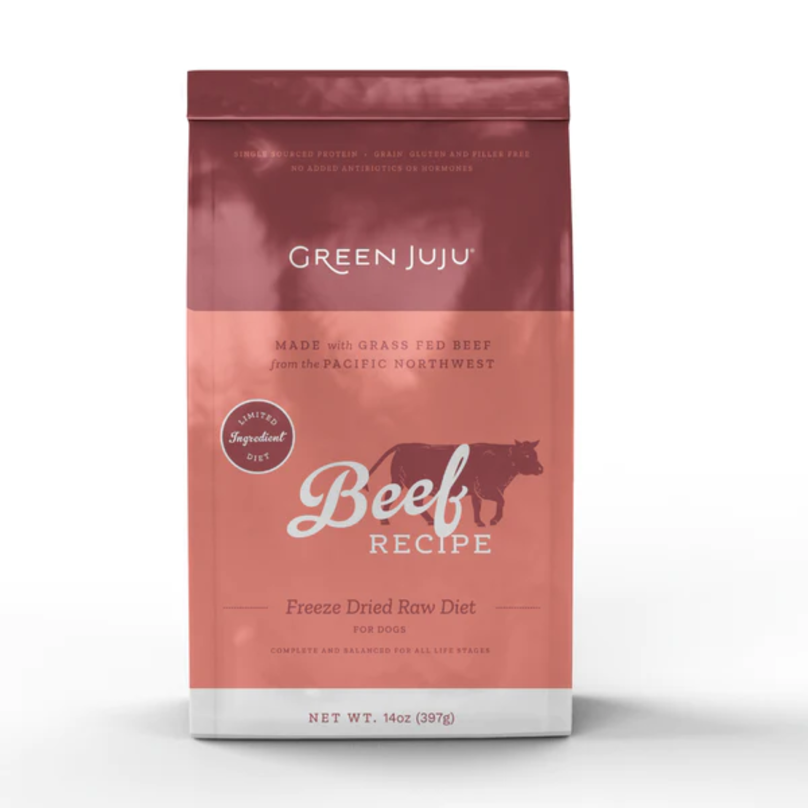 GREEN JUJU DOG LIMITED INGREDIENT DIET BEEF FD 14OZ