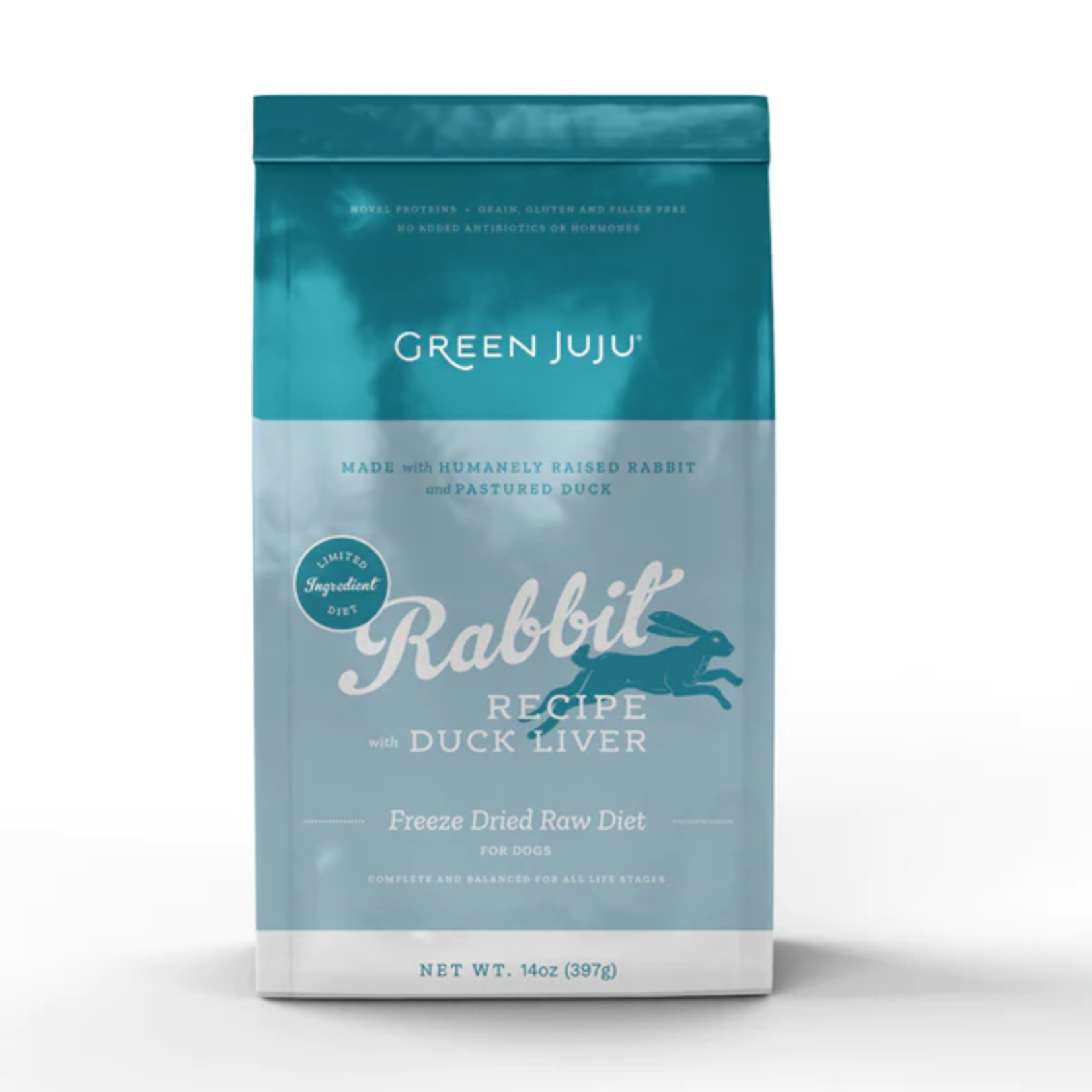 GREEN JUJU DOG LIMITED INGREDIENT DIET RABBIT DUCK LIVER FD 14OZ
