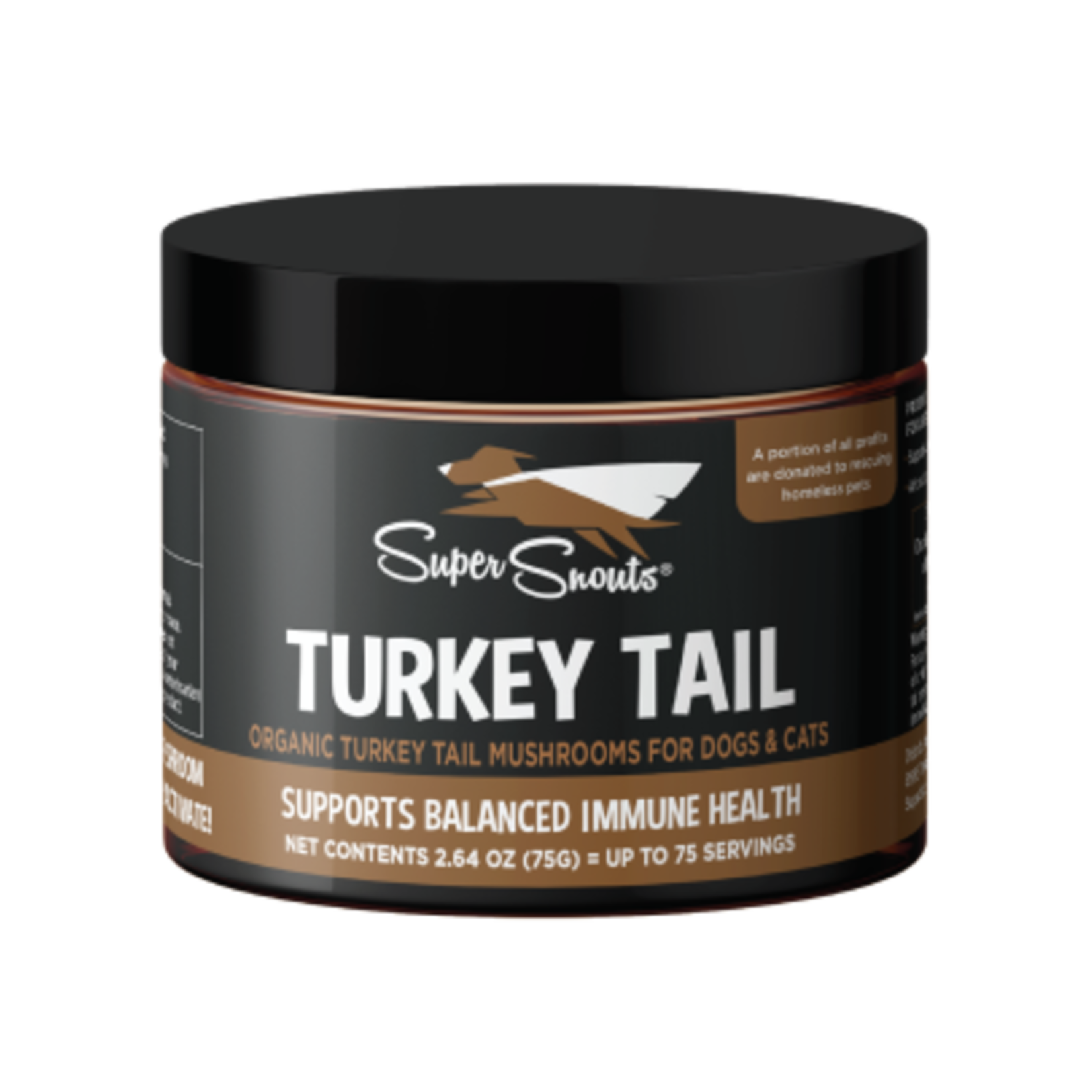 DIGGIN YOUR DOG DOG CAT SUPER SNOUTS MUSHROOMS TURKEY TAIL 2.64OZ