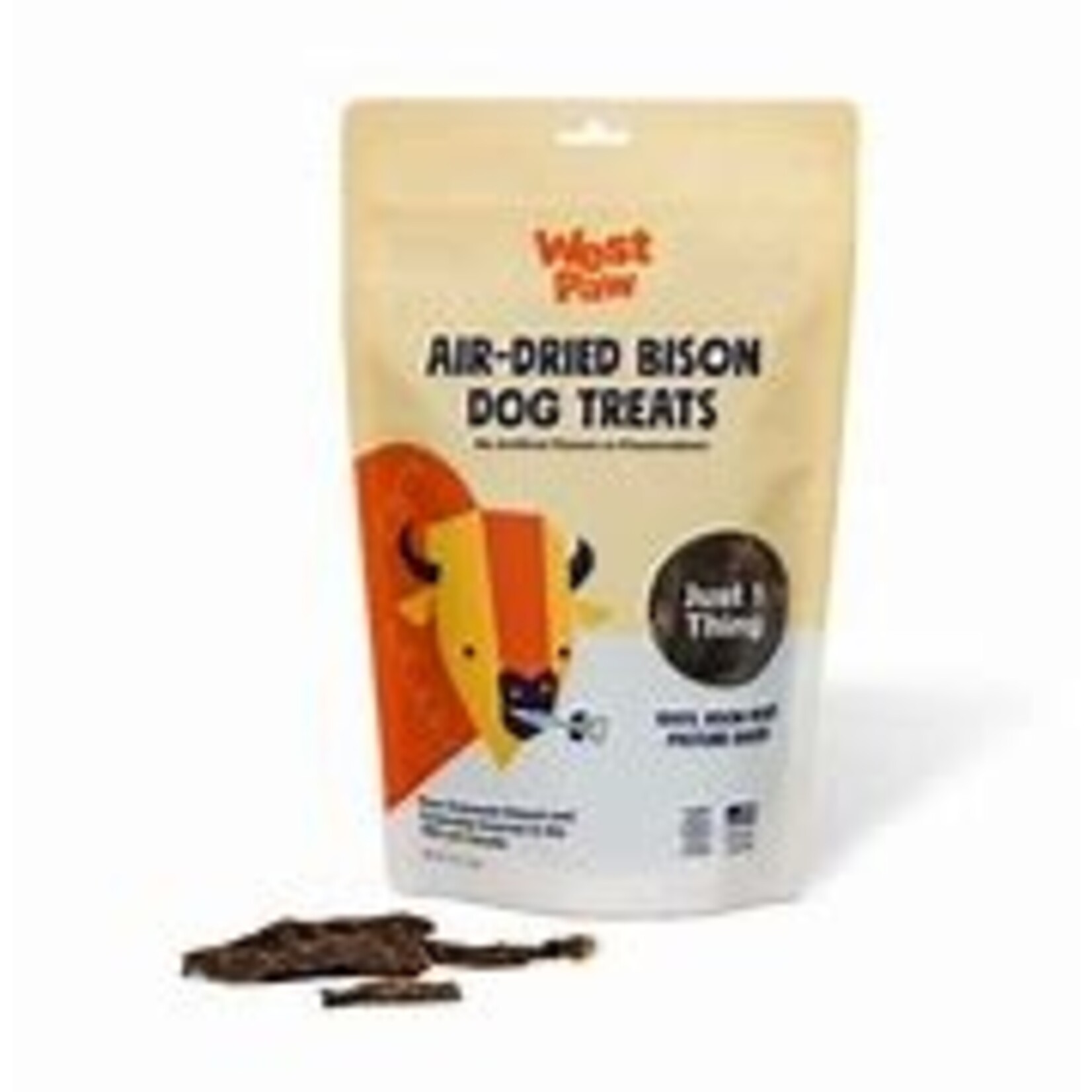 WEST PAW BISON HEART DOG TREATS 2.5OZ