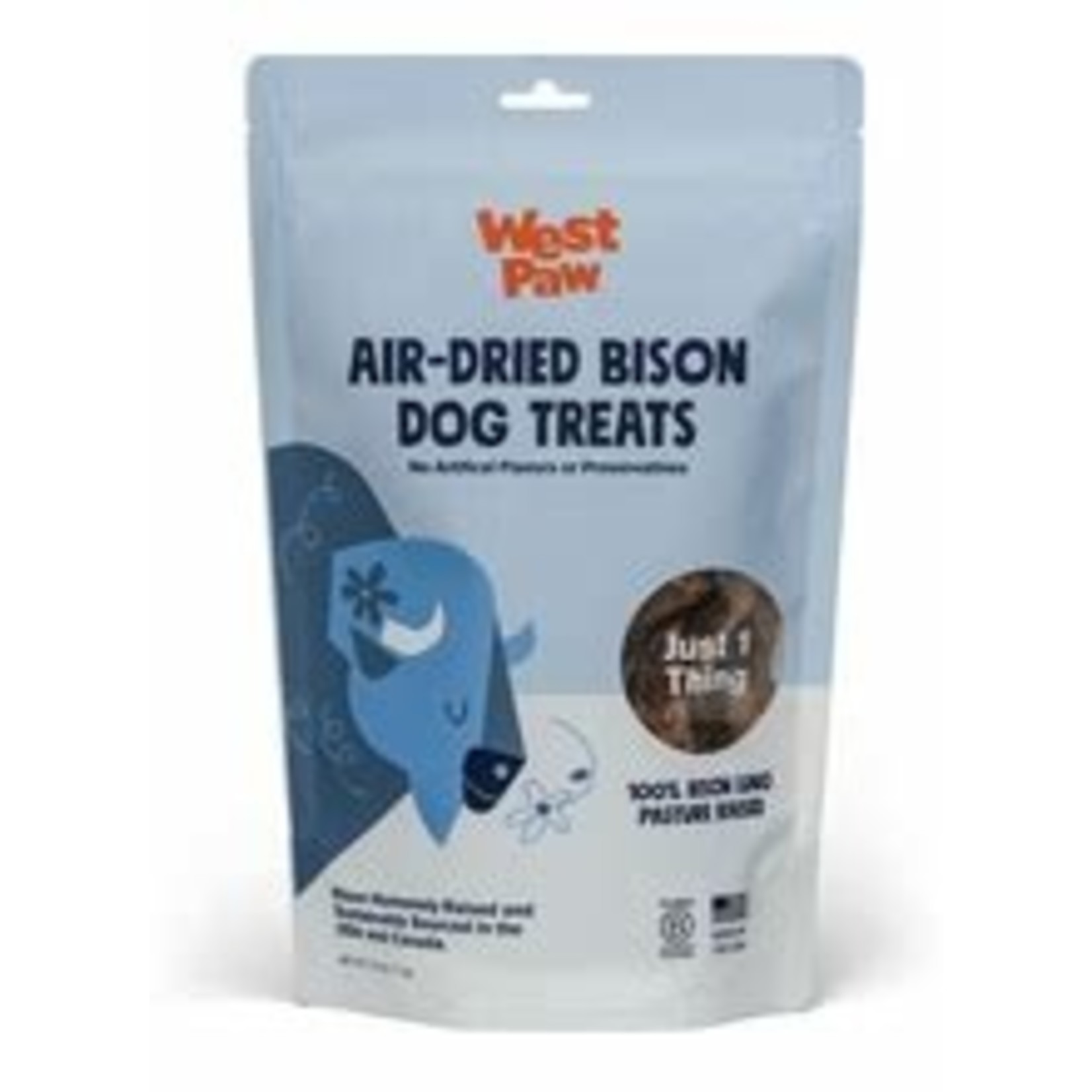 WEST PAW BISON LUNG DOG TREATS 2.5OZ
