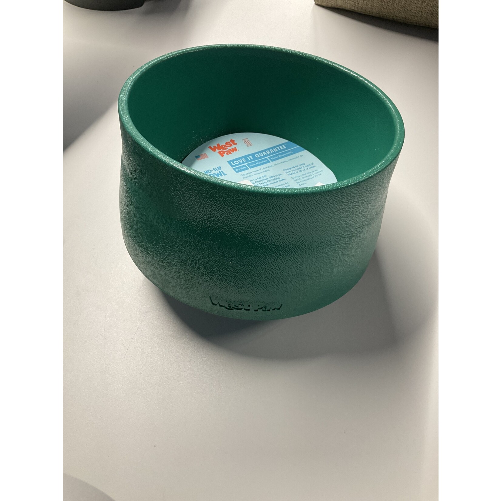 WEST PAW NO-SLIP DOG BOWL - KELP