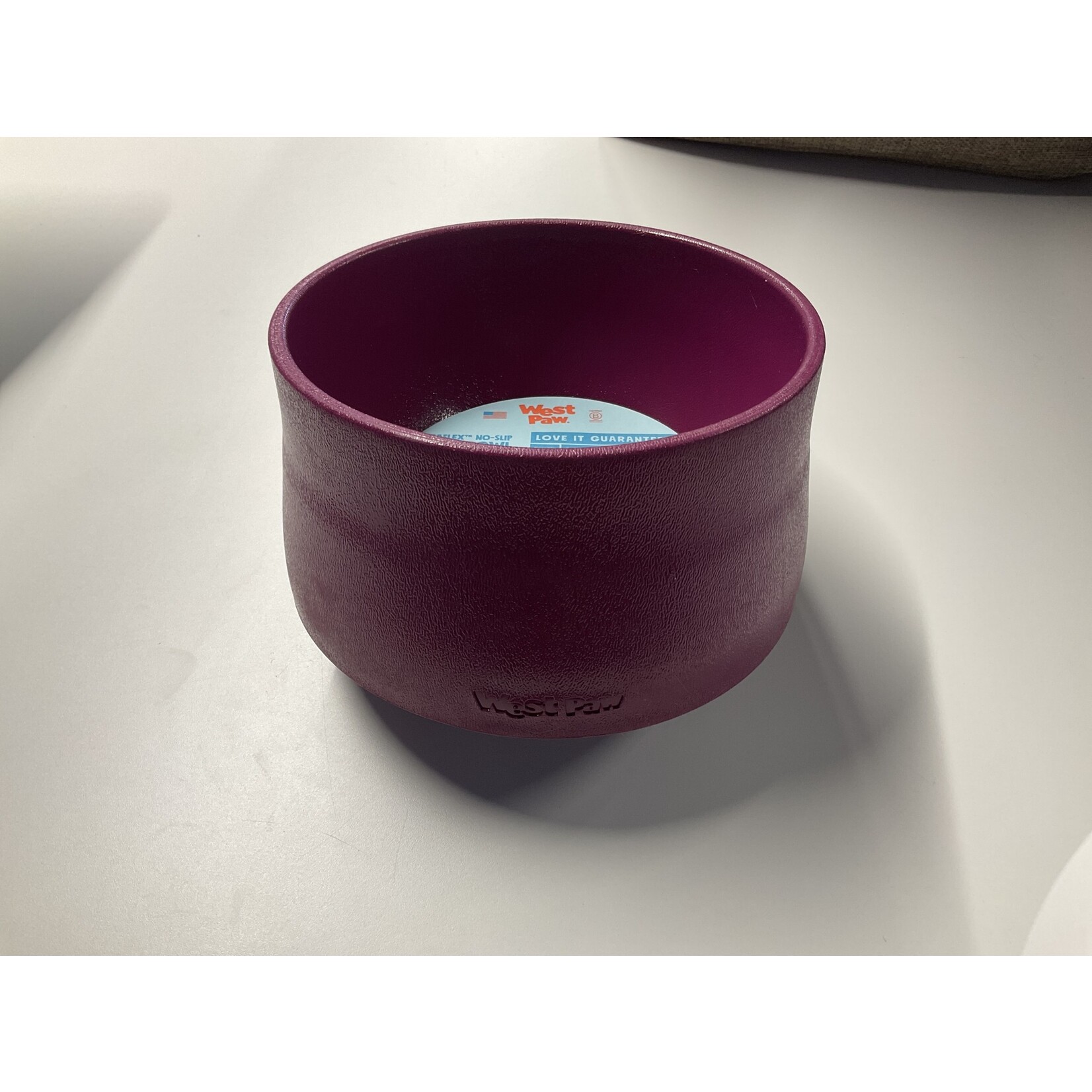 WEST PAW NO-SLIP DOG BOWL - TROPIC RED