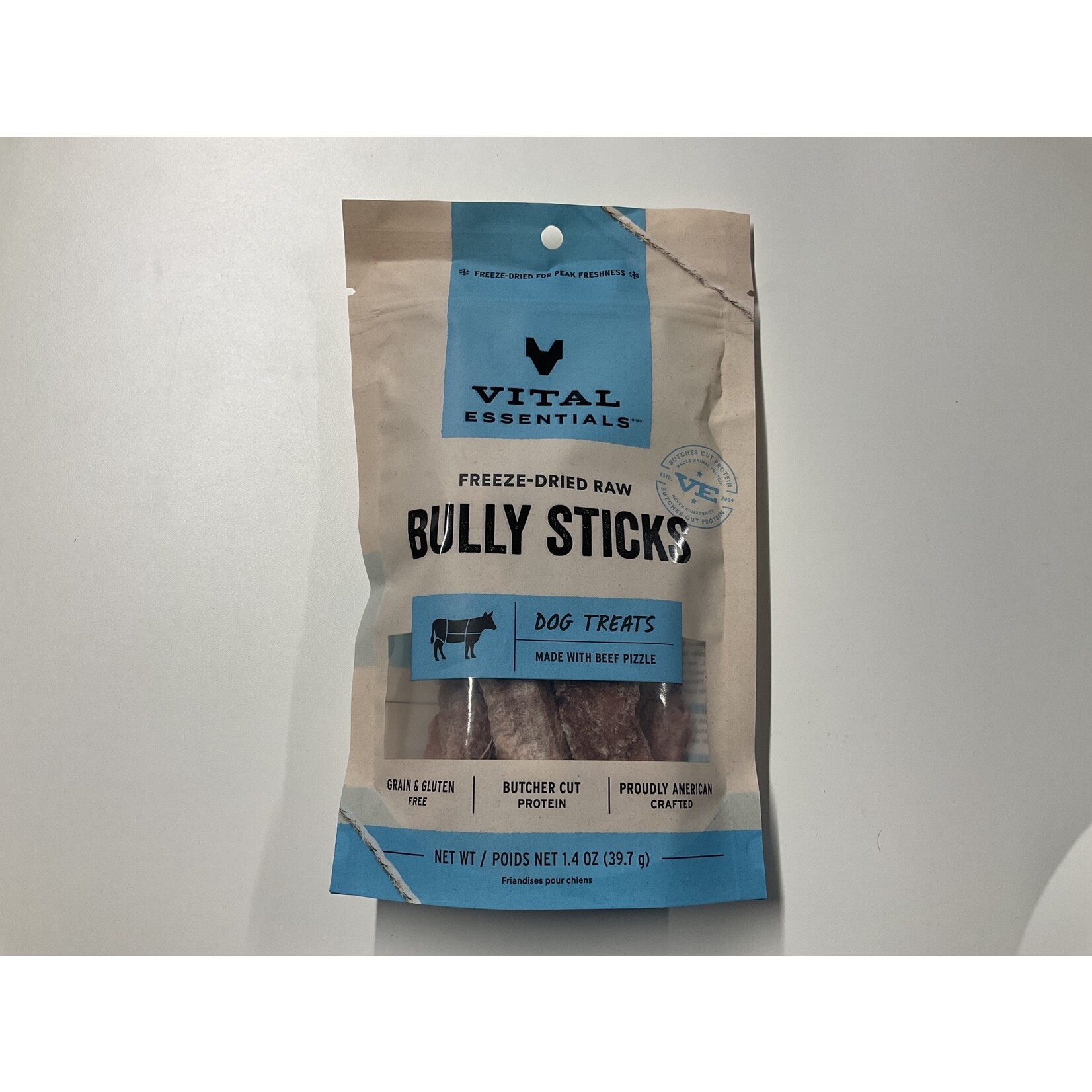 VITAL ESSENTIALS VE DOG BULLY STICKS FD TREAT 1.4OZ