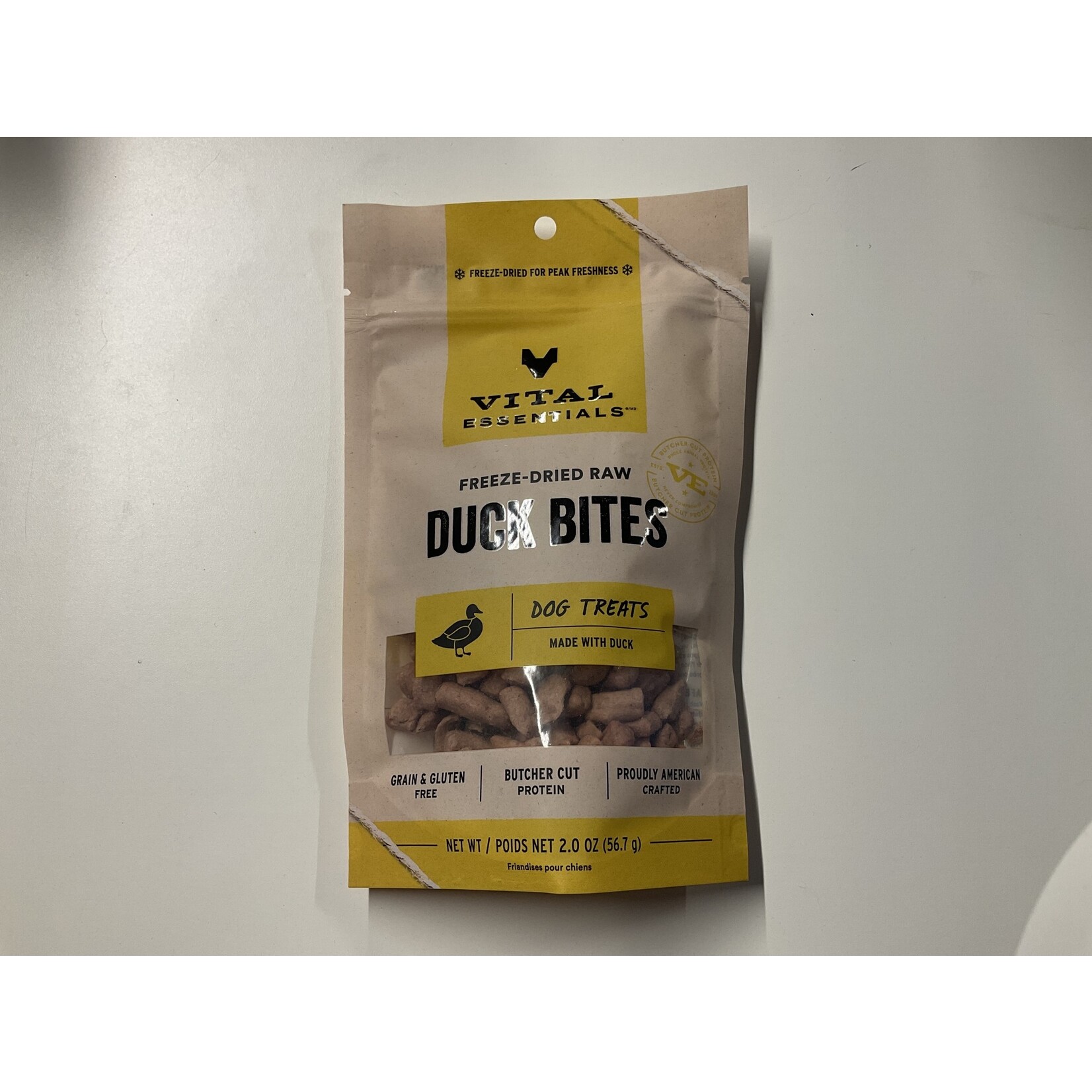 VITAL ESSENTIALS VE DOG DUCK BITES FD TREAT 2OZ
