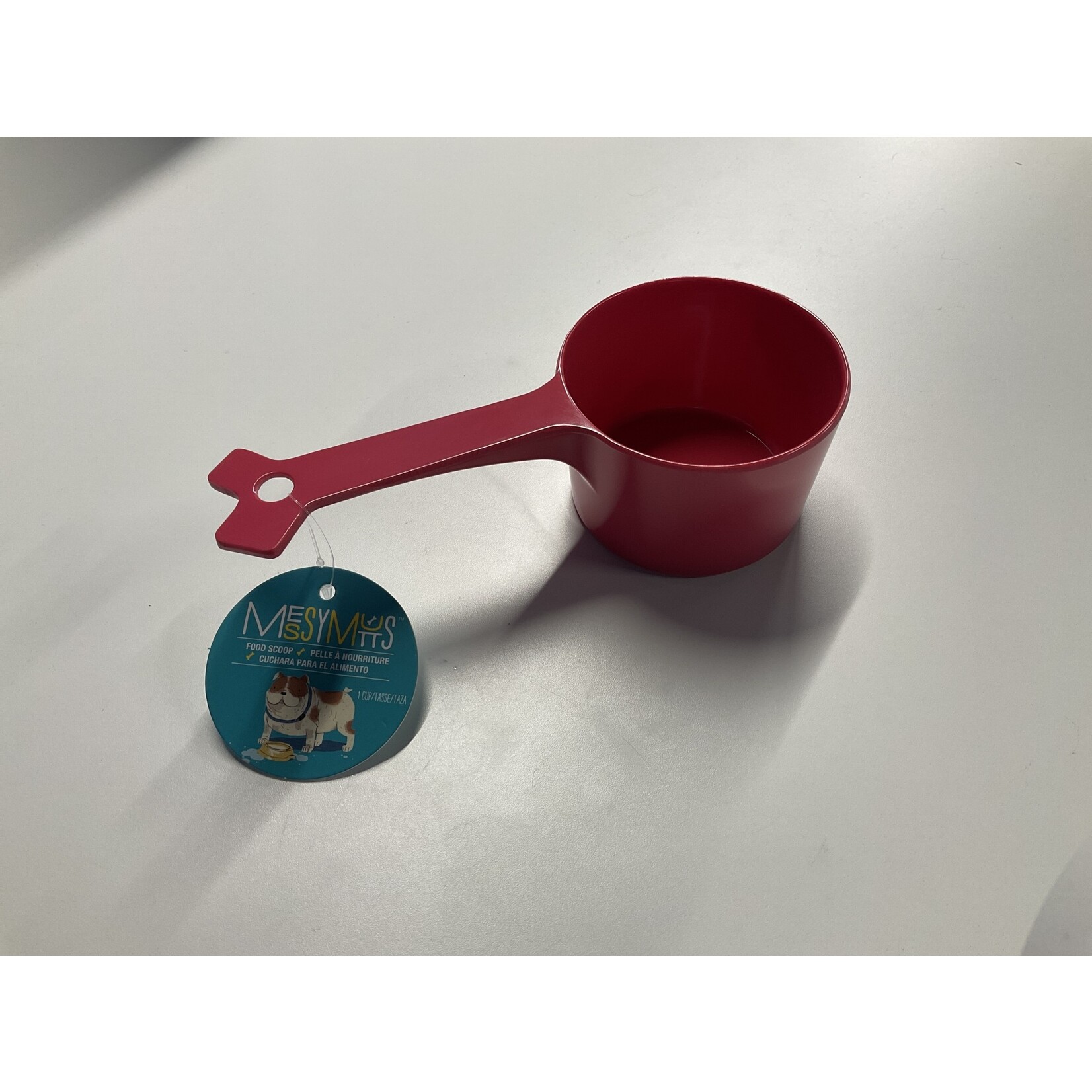 MESSY MUTTS MESSY MUTS FOOD SCOOP 1 CUP RED