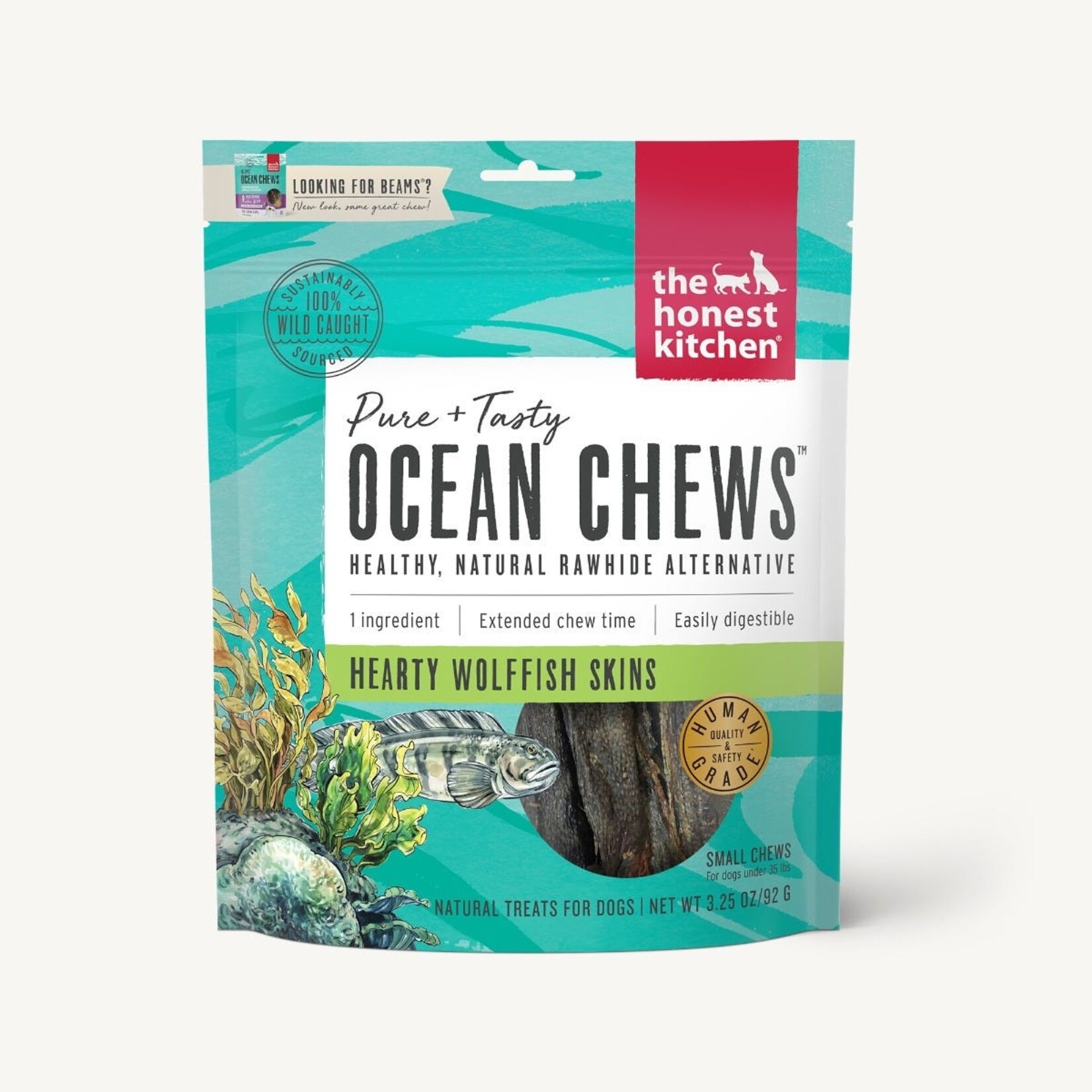 HONEST KITCHEN WOLFFISH CHEWS SMALL TREAT 3.25OZ