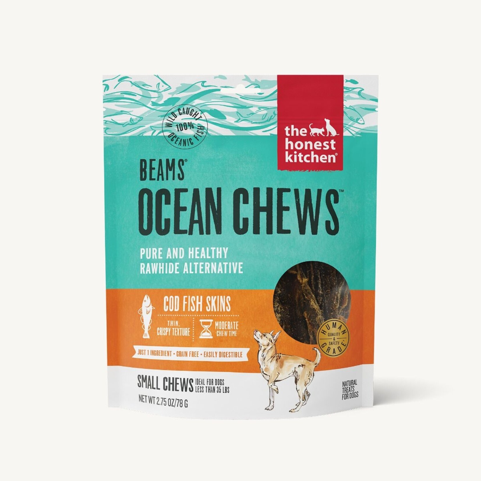 HONEST KITCHEN OCEAN CHEWS COD FISH SKIN SMALL TREAT 2.75OZ