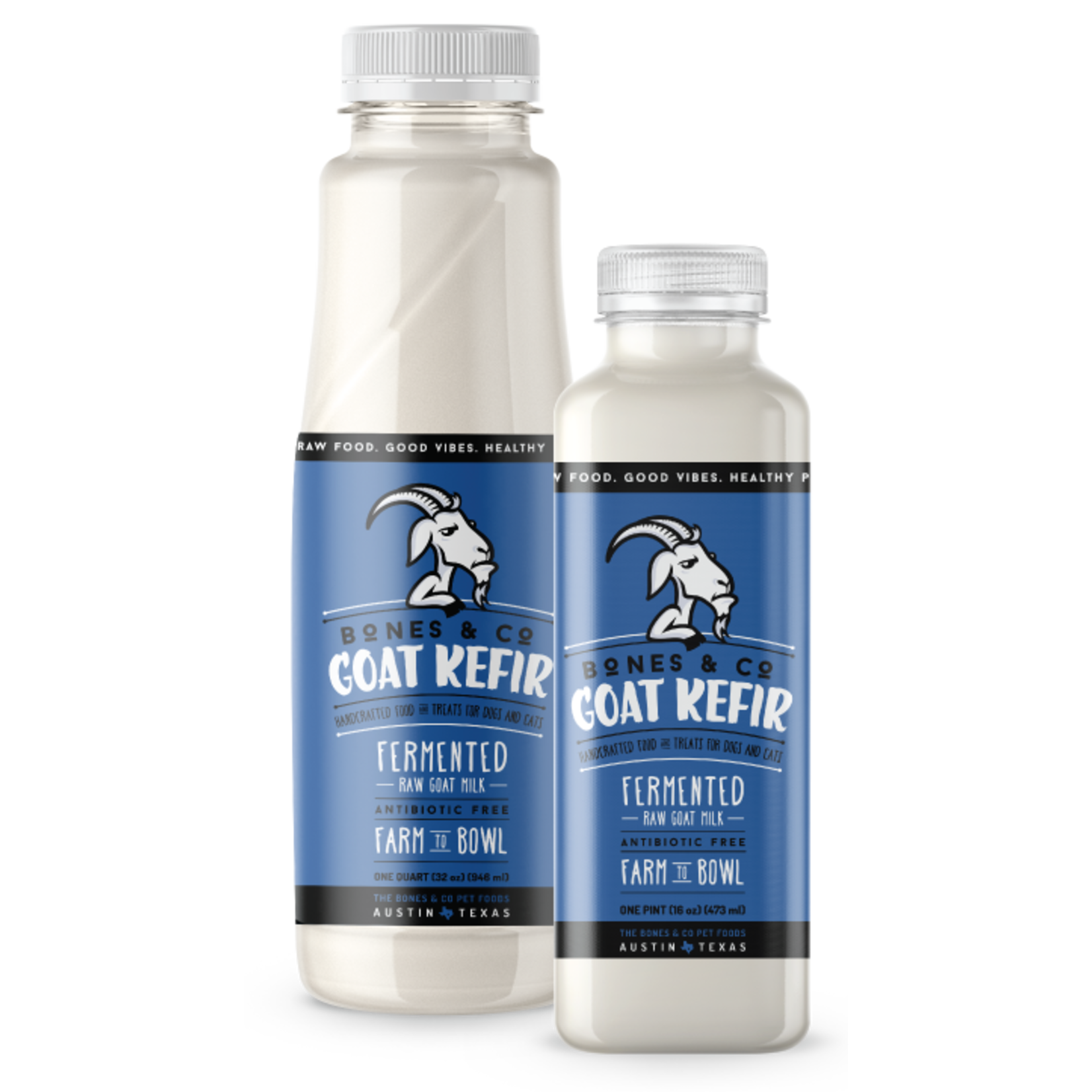 BONES & CO. DOG CAT KEFIR FERMENTED GOAT MILK FROZEN 16OZ