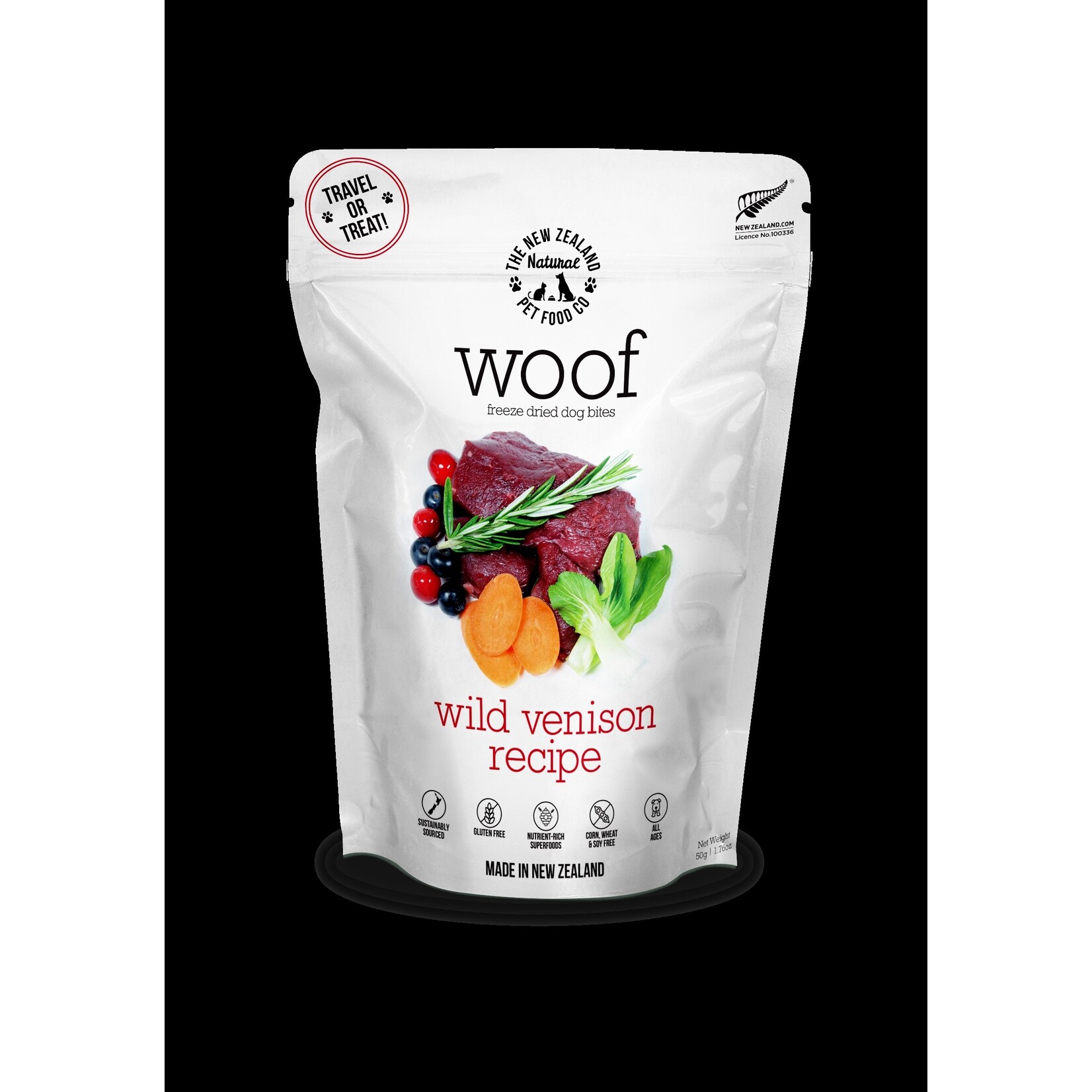 NEW ZEALAND NATURALS DOG WOOF VENISON FD 1.76OZ