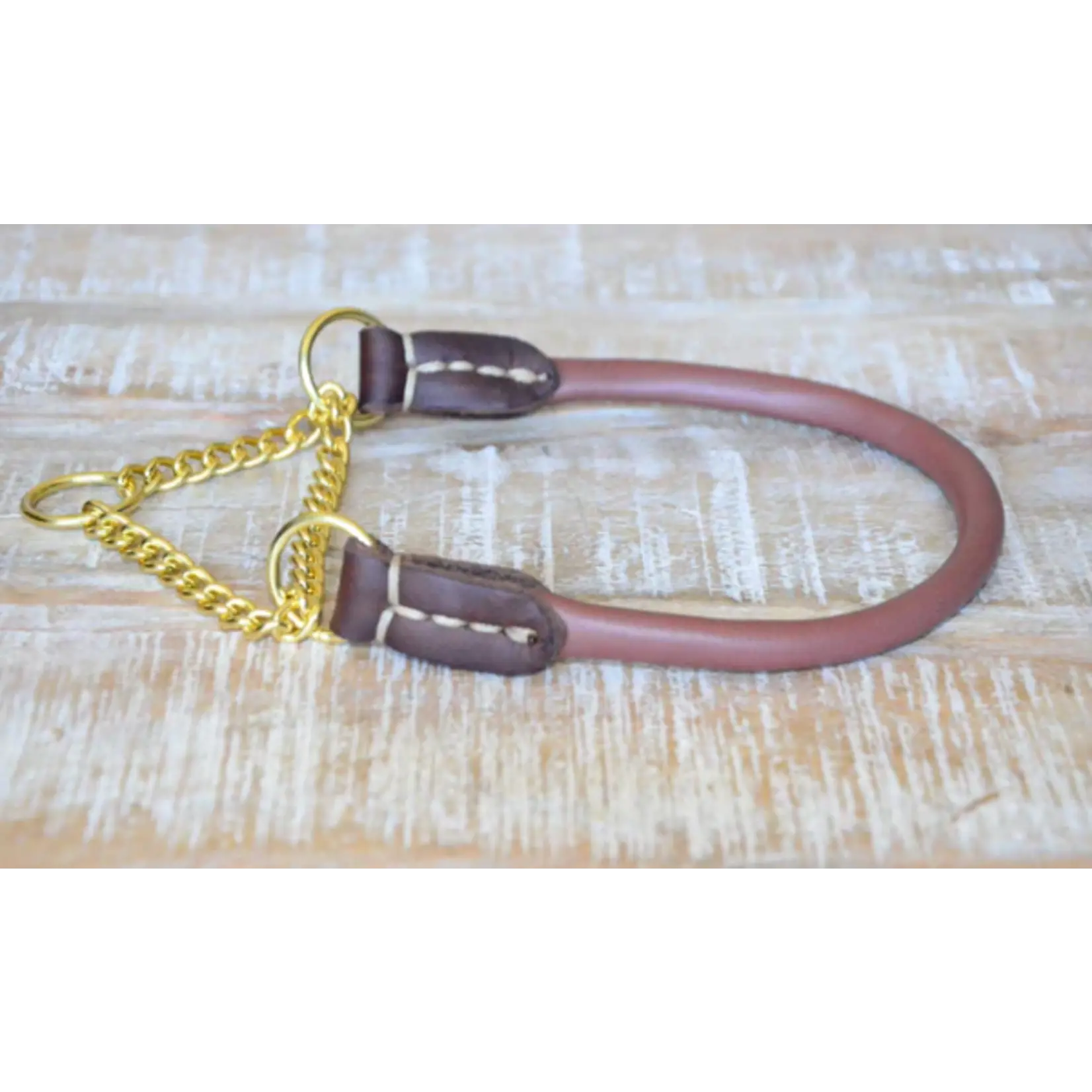 HUND MARTINGALE COLLAR BROWN-1/3"-14"