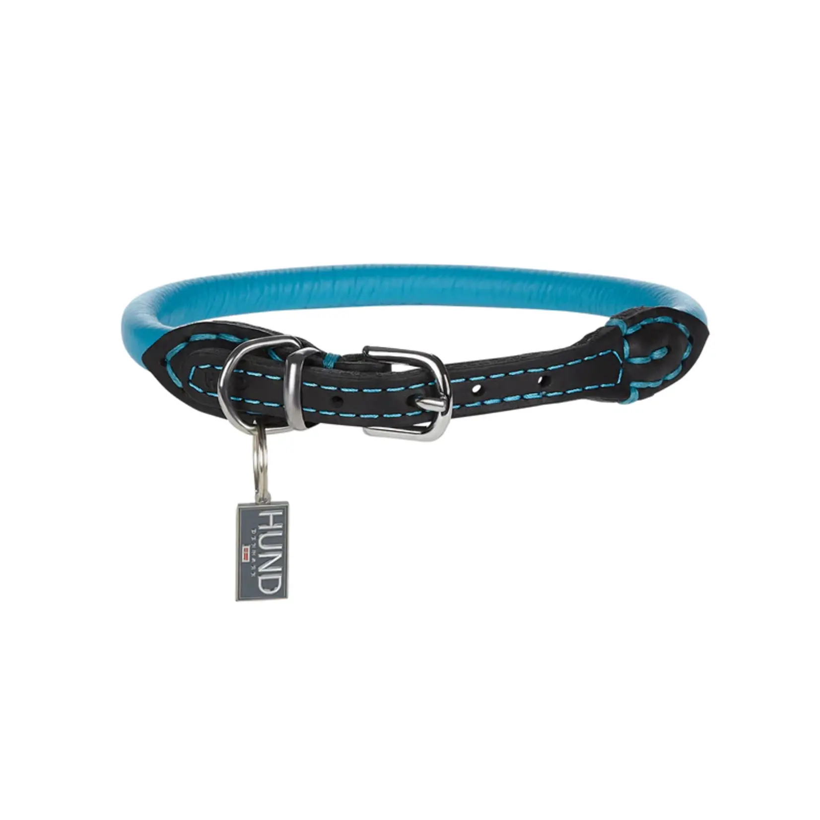 HUND LEATHER BLUE COLLAR 1/3"-18"