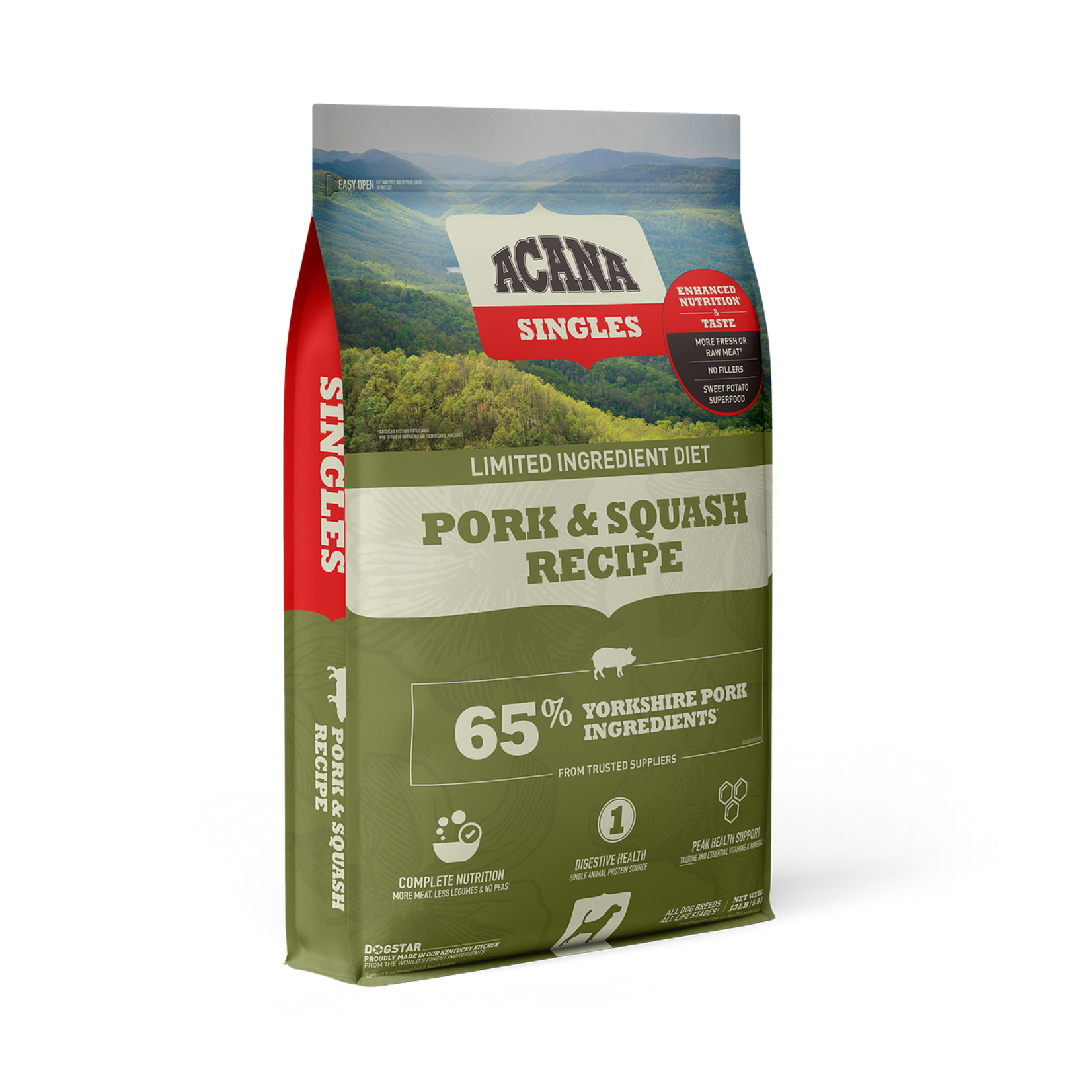 ACANA DOG SINGLES PORK SQUASH 13LB