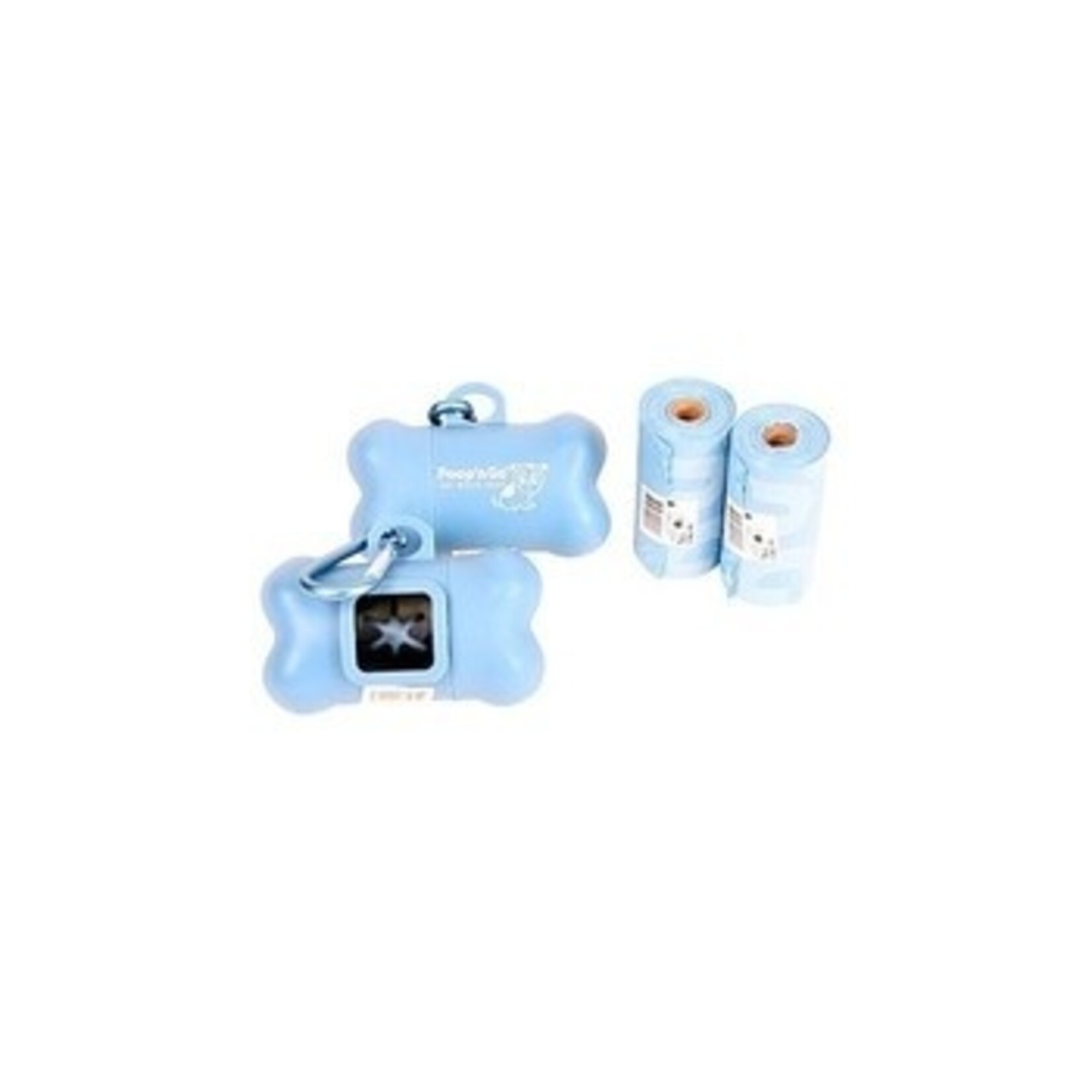 POOP N' GO BLUE DISPENSER WITH MATCHING REFILL ROLL