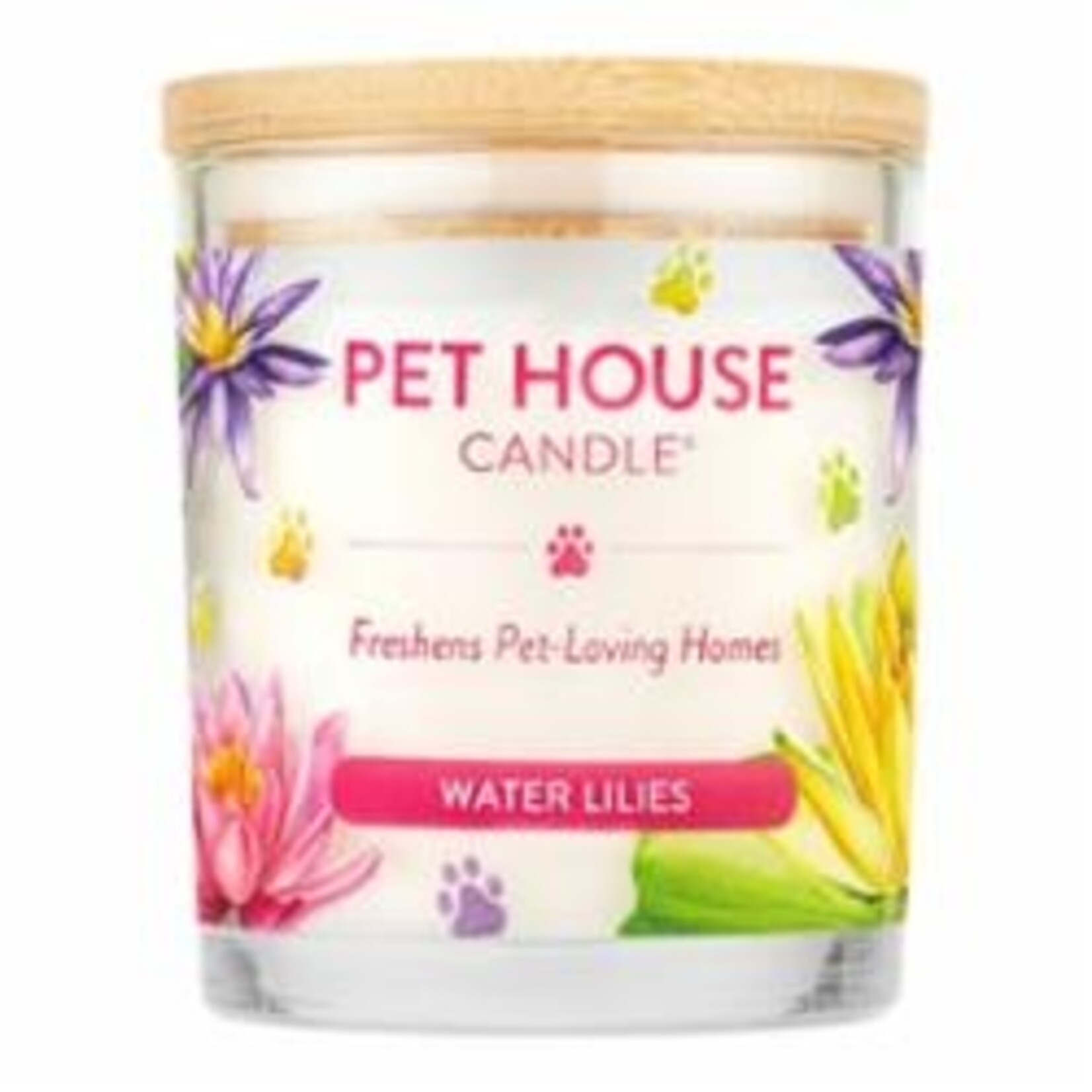 PET HOUSE WATER LILLIES CANDLE 9OZ