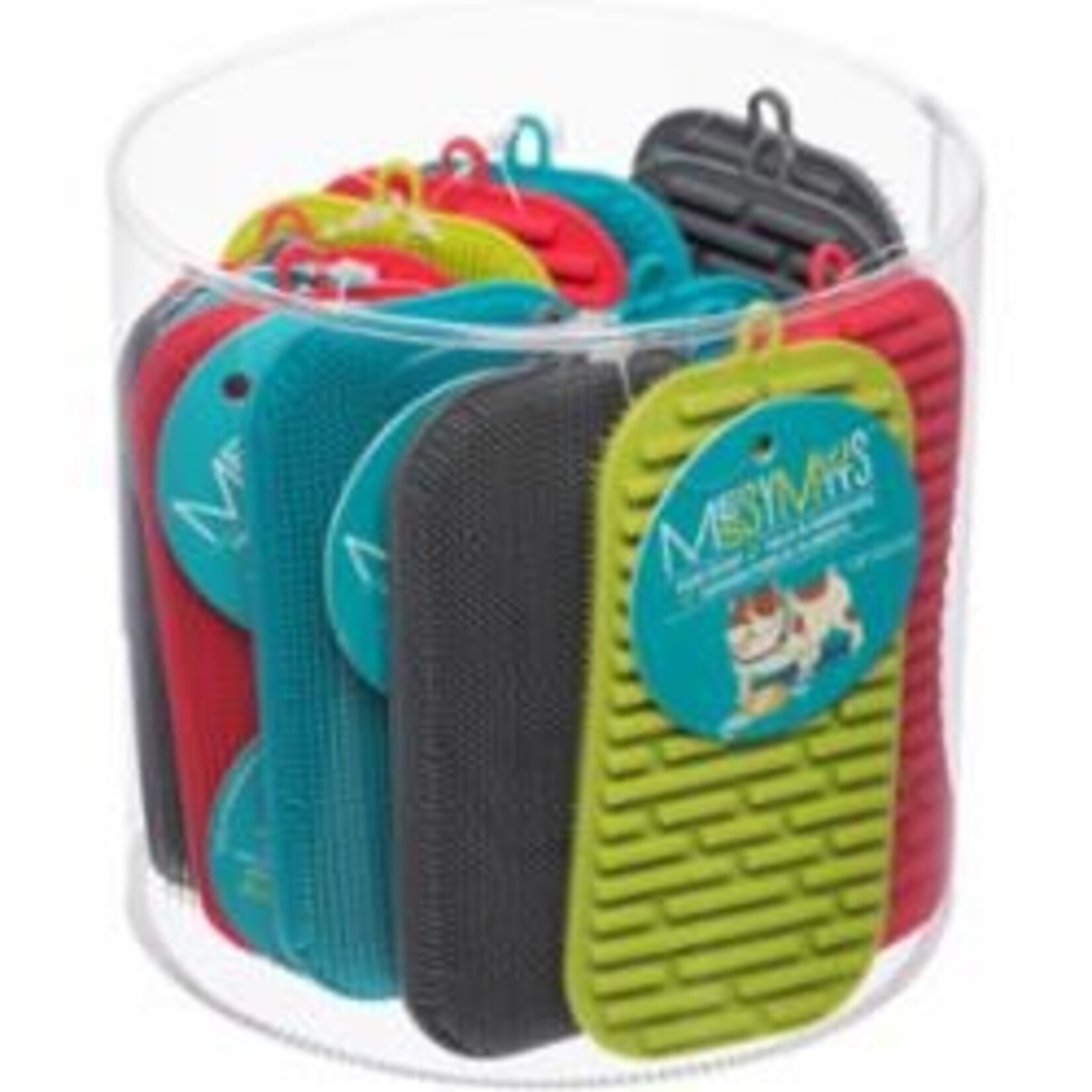 MESSY MUTTS DUAL BOWL SCRUBBER BLUE
