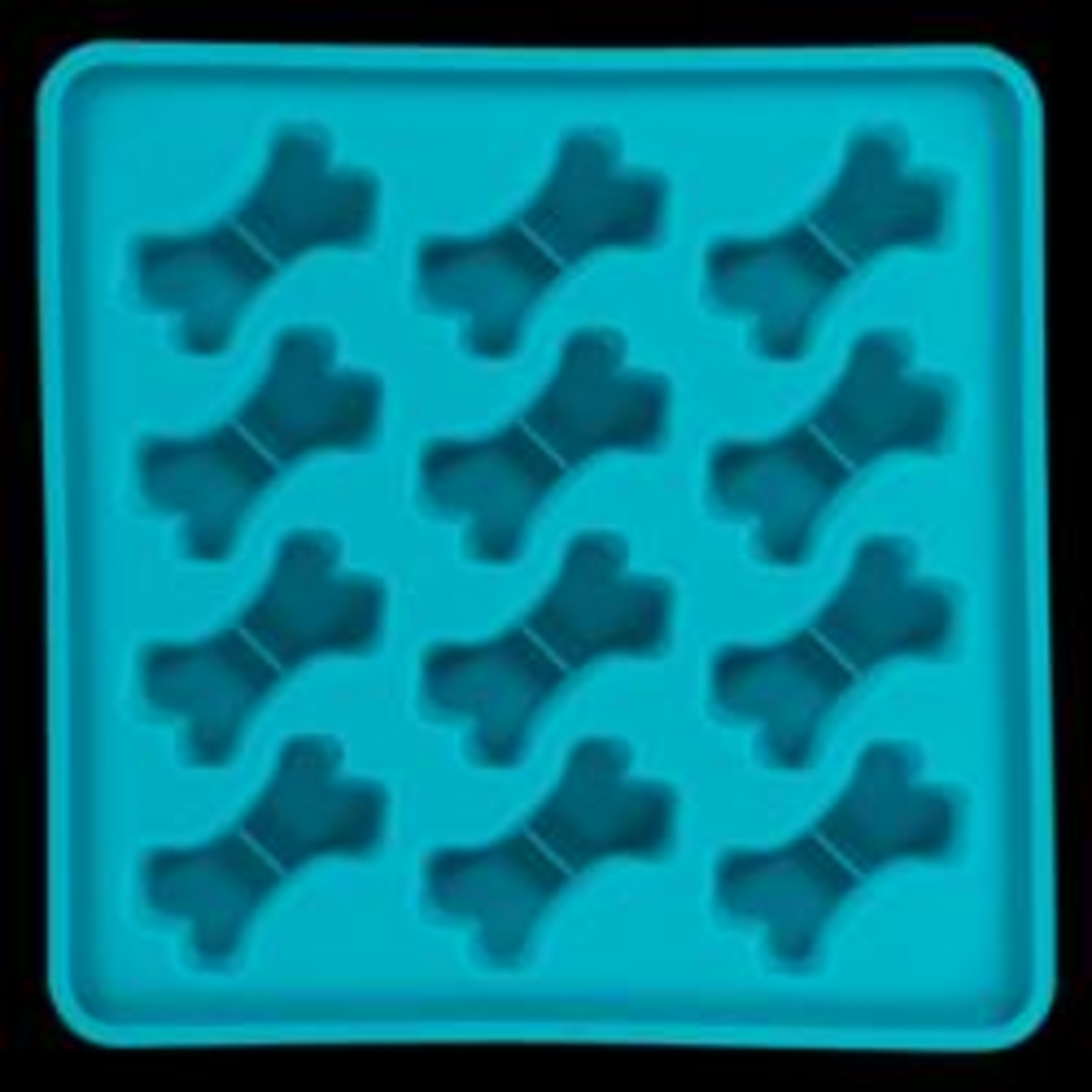 MESSY MUTTS SILICONE TREAT MAKING MOLD 10IN X 10IN BLUE 12