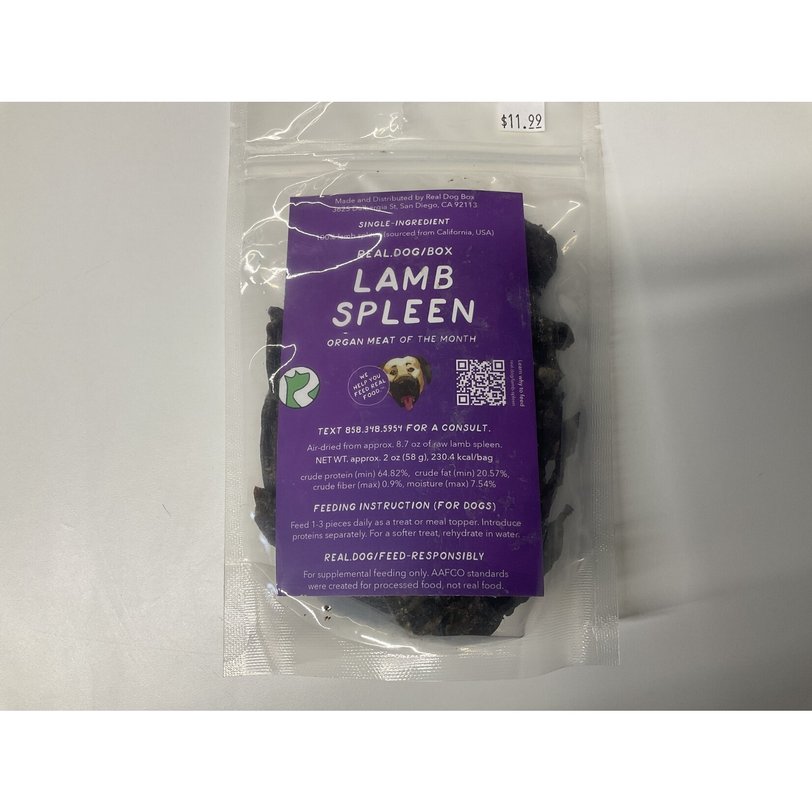 REAL DOG LAMB SPLEEN