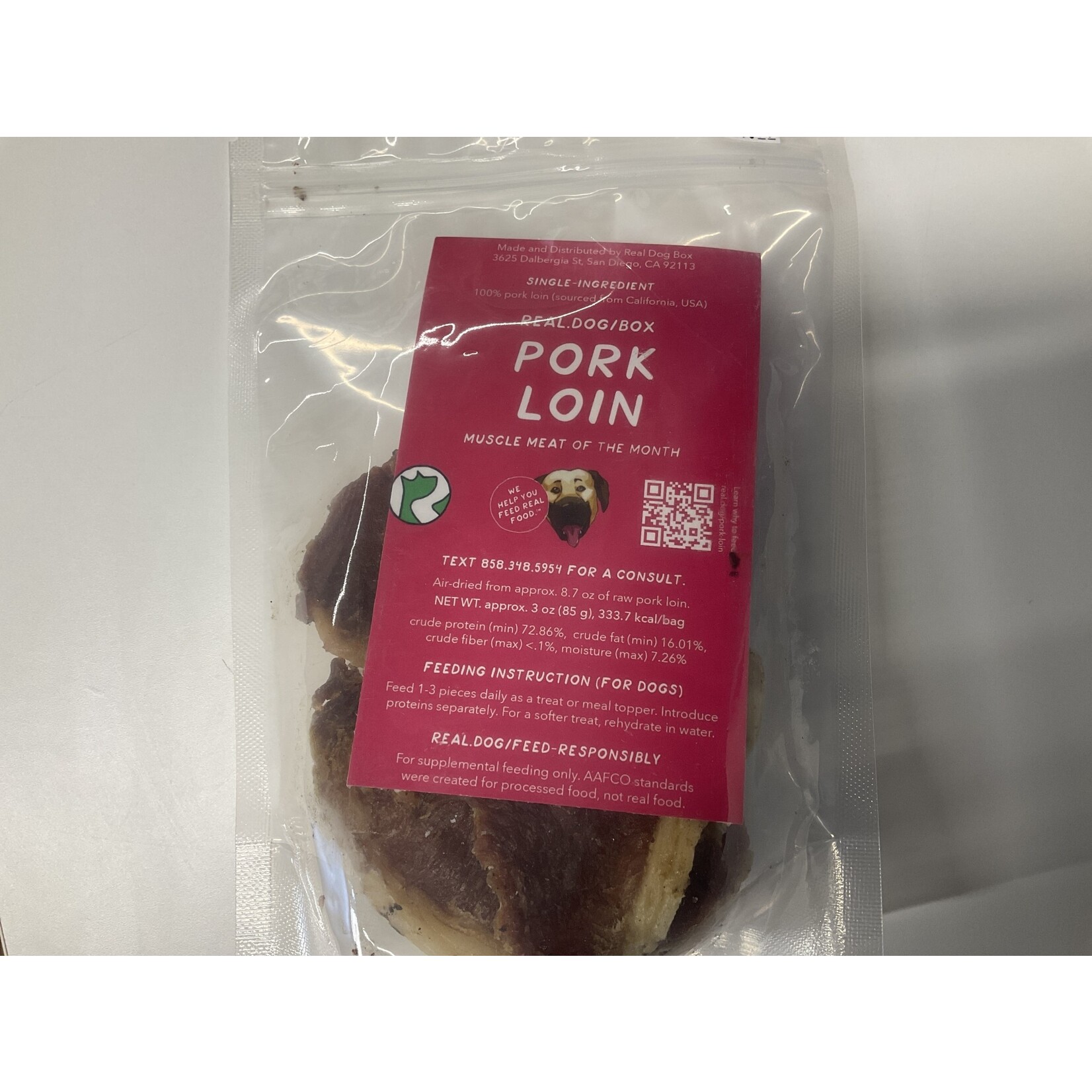 REAL DOG PORK LOIN