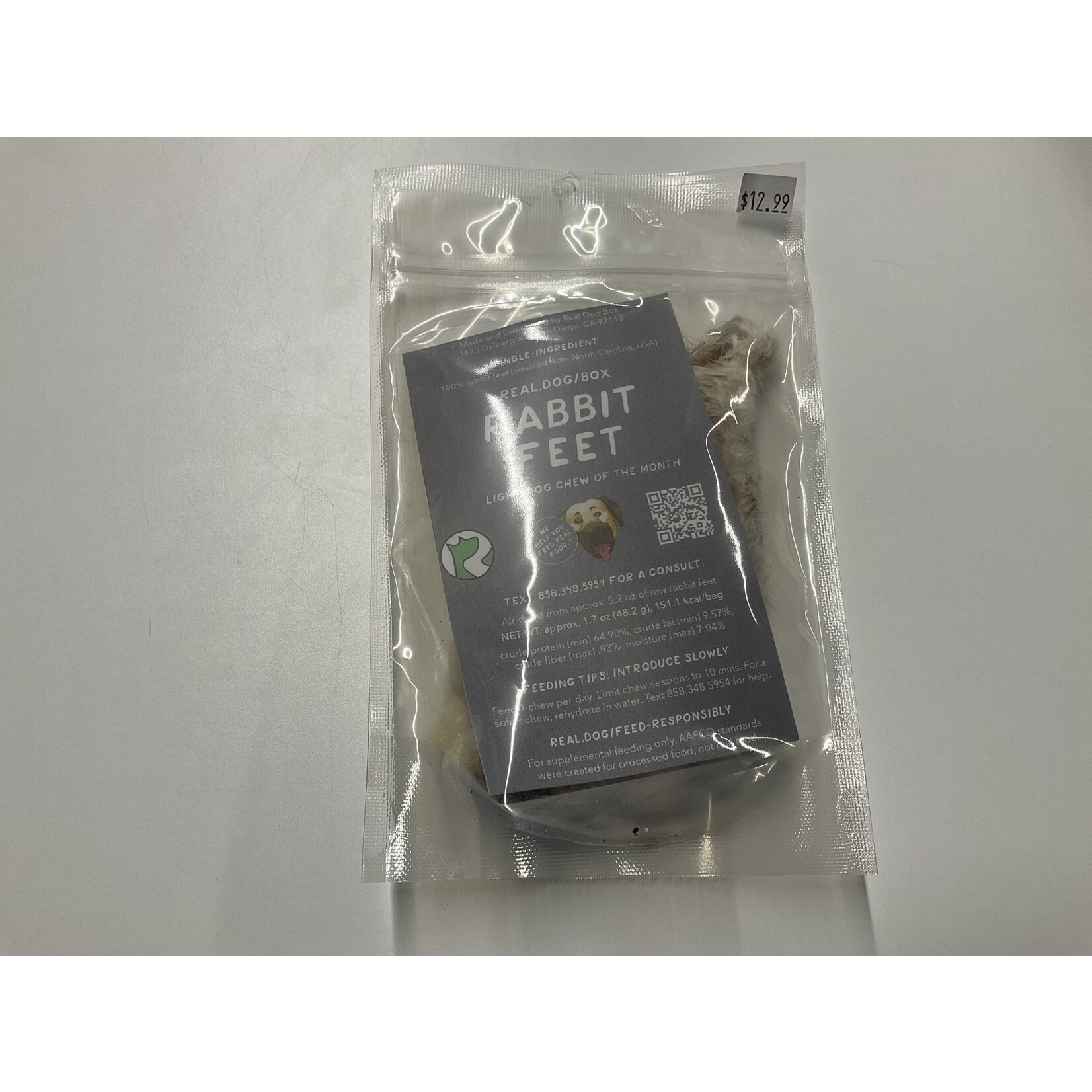 REAL DOG RABBIT FEET