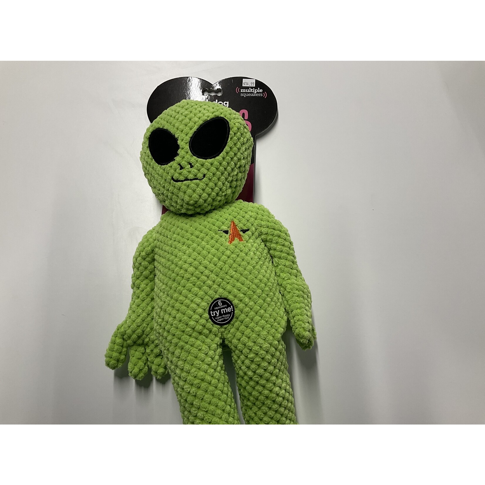 FAB DOG ALIEN FLOPPY PLUSH DOG TOY - LARGE