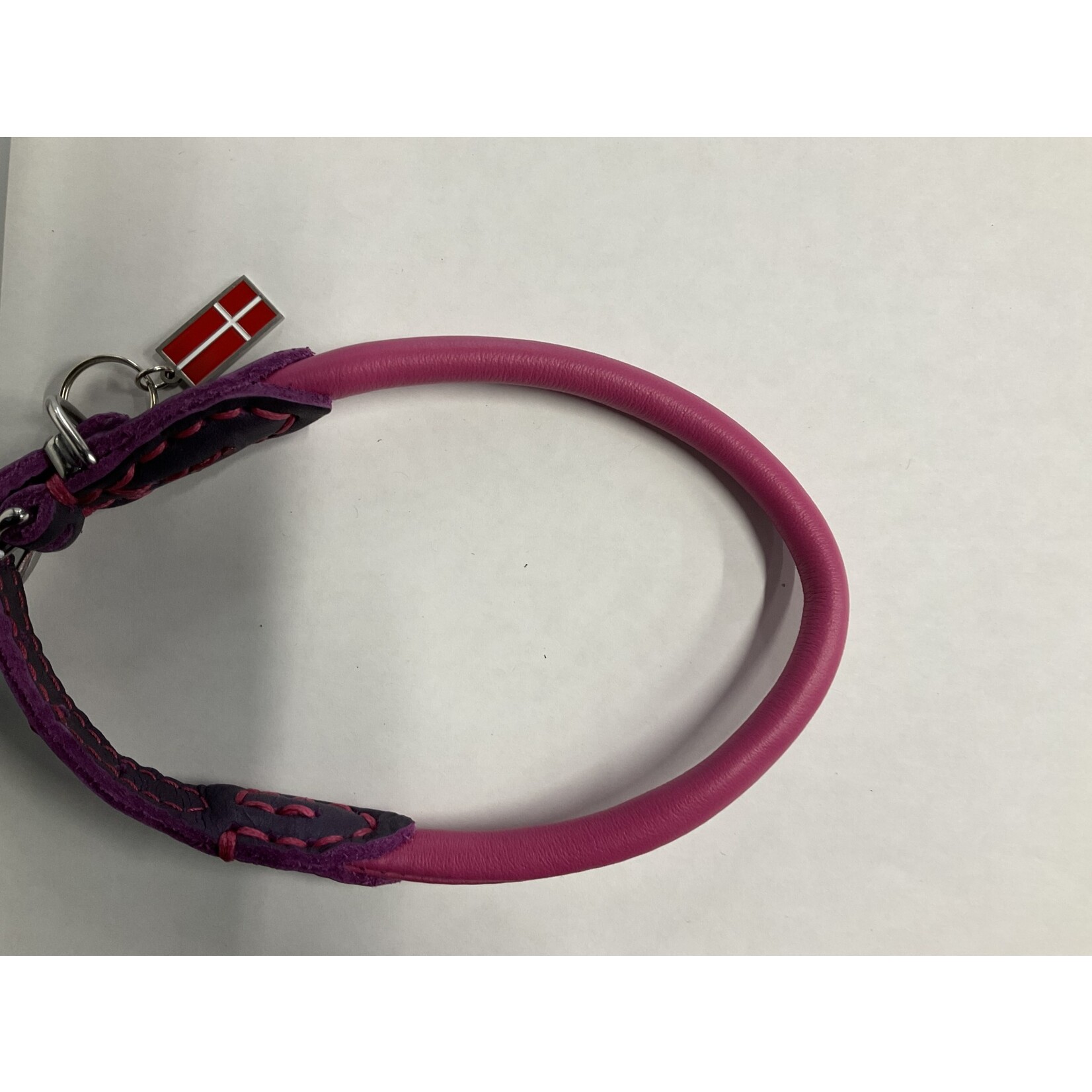 HUND LEATHER PINK COLLAR 2/5"-20"