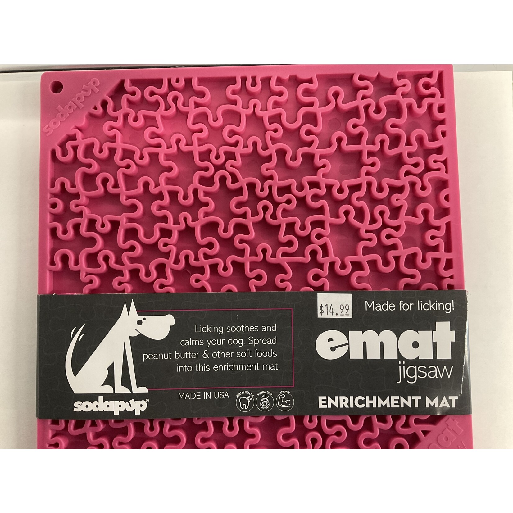 SODAPUP PINK JIGSAW LICK MAT