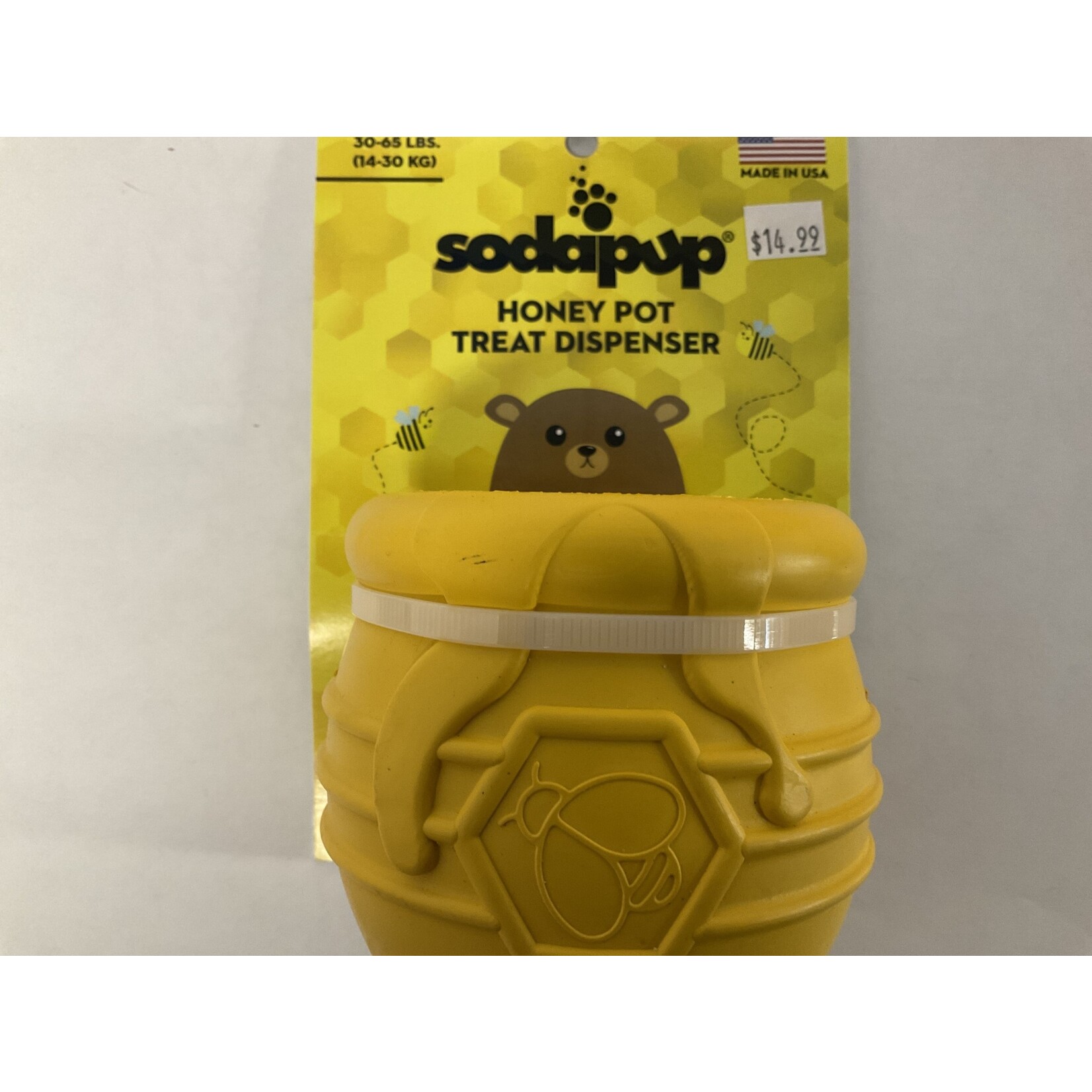 SODAPUP YELLOW HONEYPOT TREAT DISPENSER