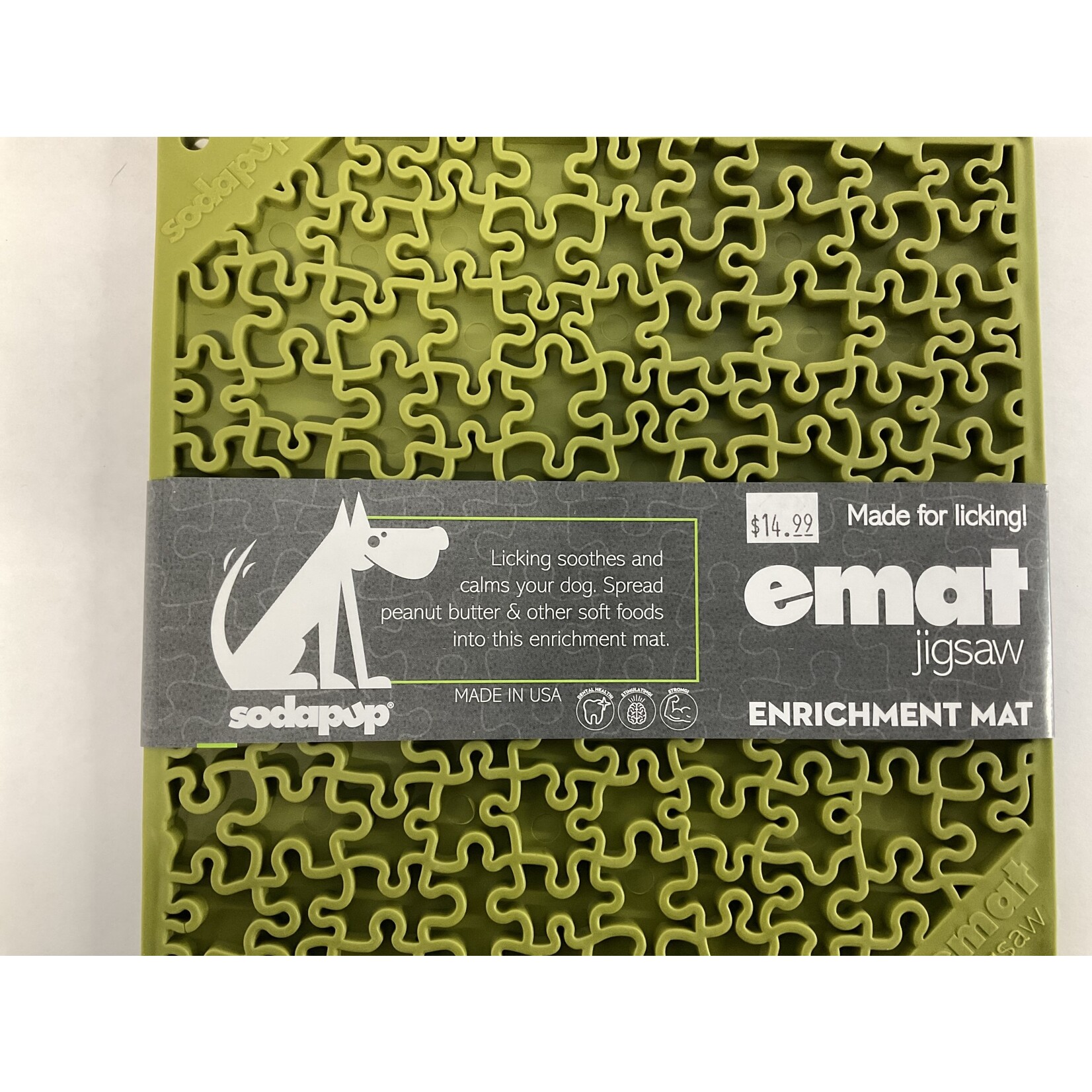 SODAPUP GREEN JIGSAW LICK MAT