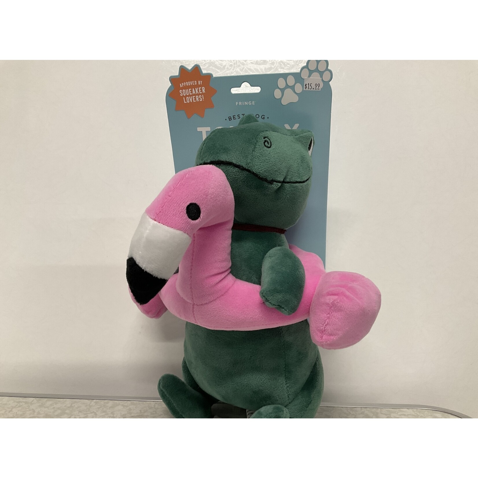 PETSHOP FLAMINGO FLOATIE T-REX DOG TOY
