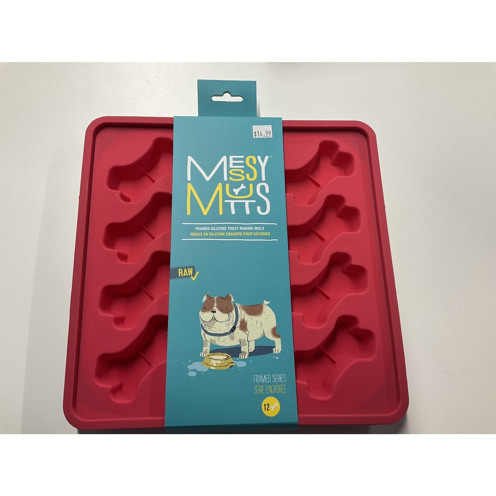 MESSY MUTTS SILICONE TREAT MAKING MOLD 10IN X 10IN WATERMELON 12