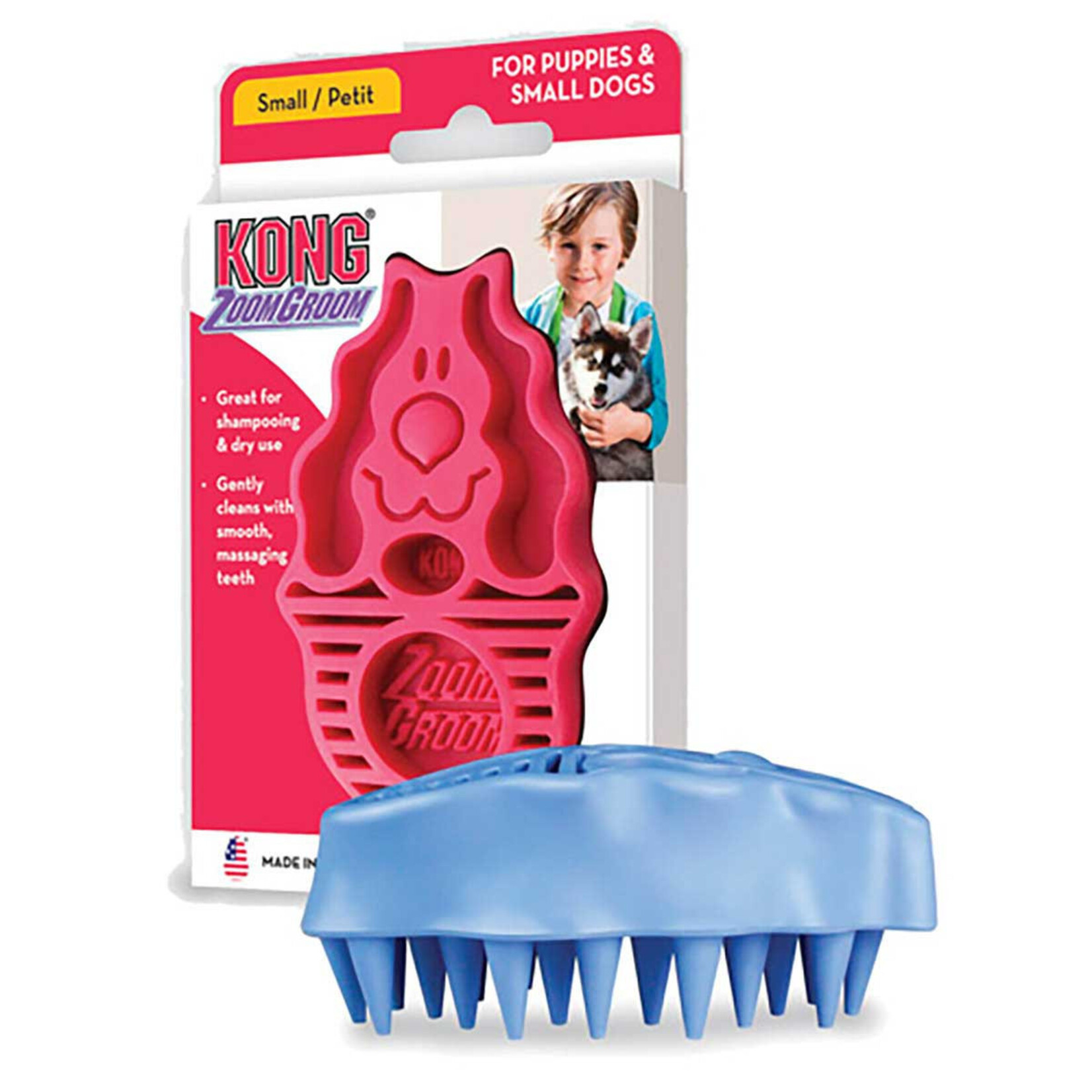 KONG ZOOM GROOM SMALL PINK