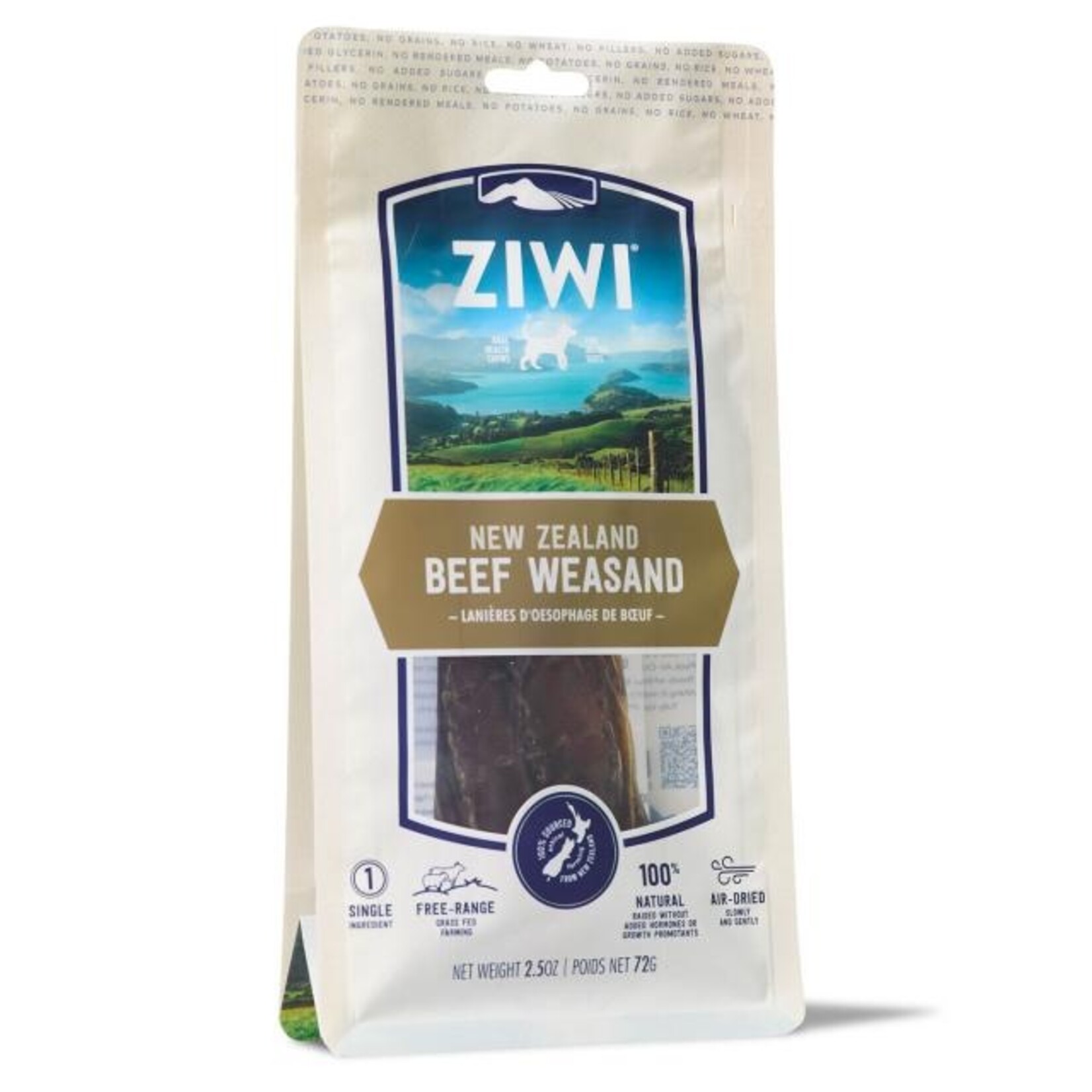 ZIWI DOG BEEF WEASAND TREAT 2.5OZ