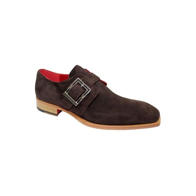 Emilio Franco Monk Strap Suede Shoe "Manuel"