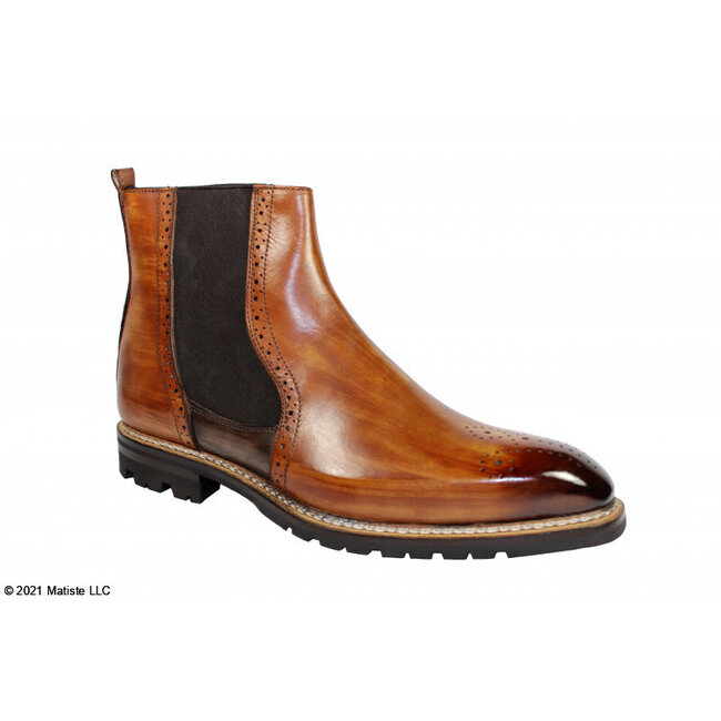 Emilio Franco Dario Leather Boots Cognac/Brown