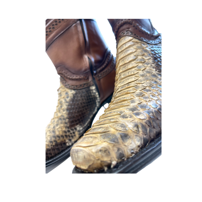 Los Altos Square Toe Python (Los Altos) Rustic Oryx