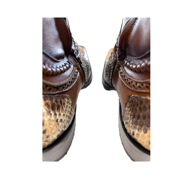 Los Altos Square Toe Python (Los Altos) Rustic Oryx