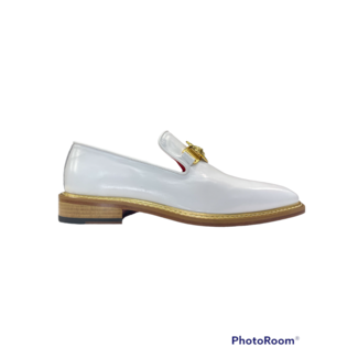 Emilio Franco Emilio Franco Couture  White Calf-Skin Leather Slip-on Loafers (EF102)