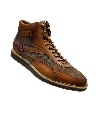 Giovanni Giovanni Men's Leather Dress Boot Perforated Texture (Jonathan)
