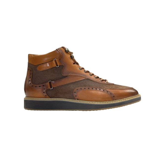 Giovanni Giovanni Men's Leather Dress Boot Perforated Texture (Jonathan)