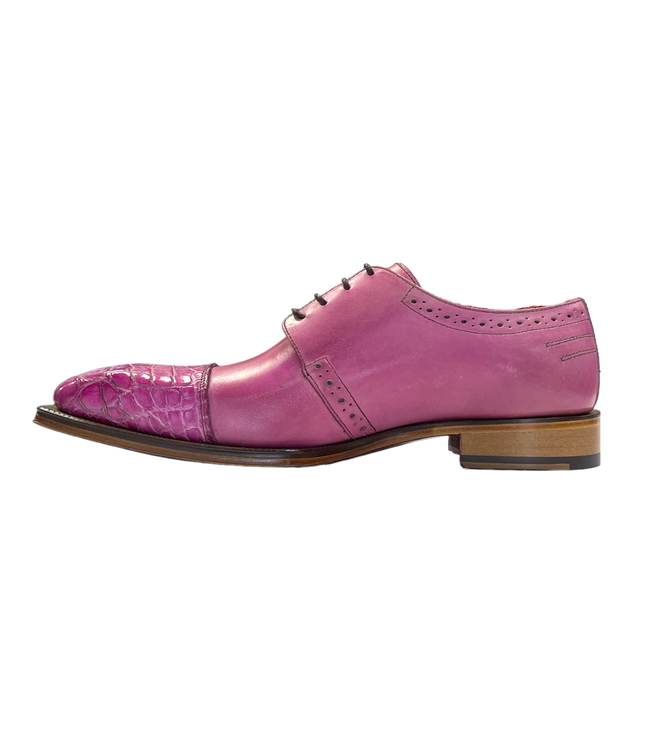 Fennix Fennix Calf and Alligator Lace-up Shoes (FX2070)